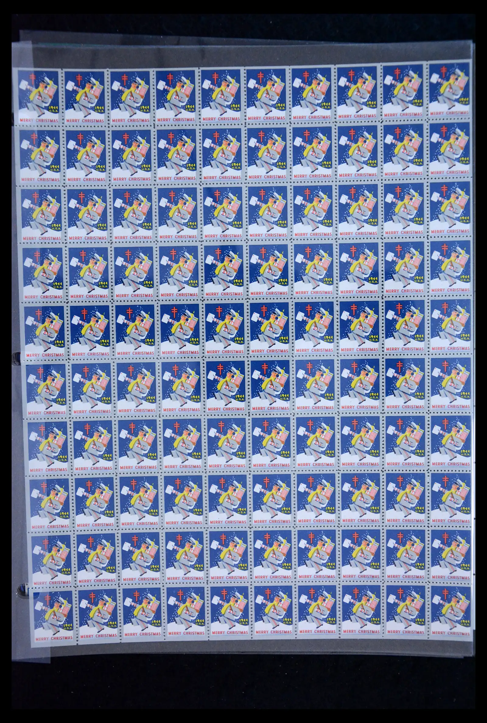 39784 0027 - Stamp collection 39784 USA Christmas seals 1909-1990.