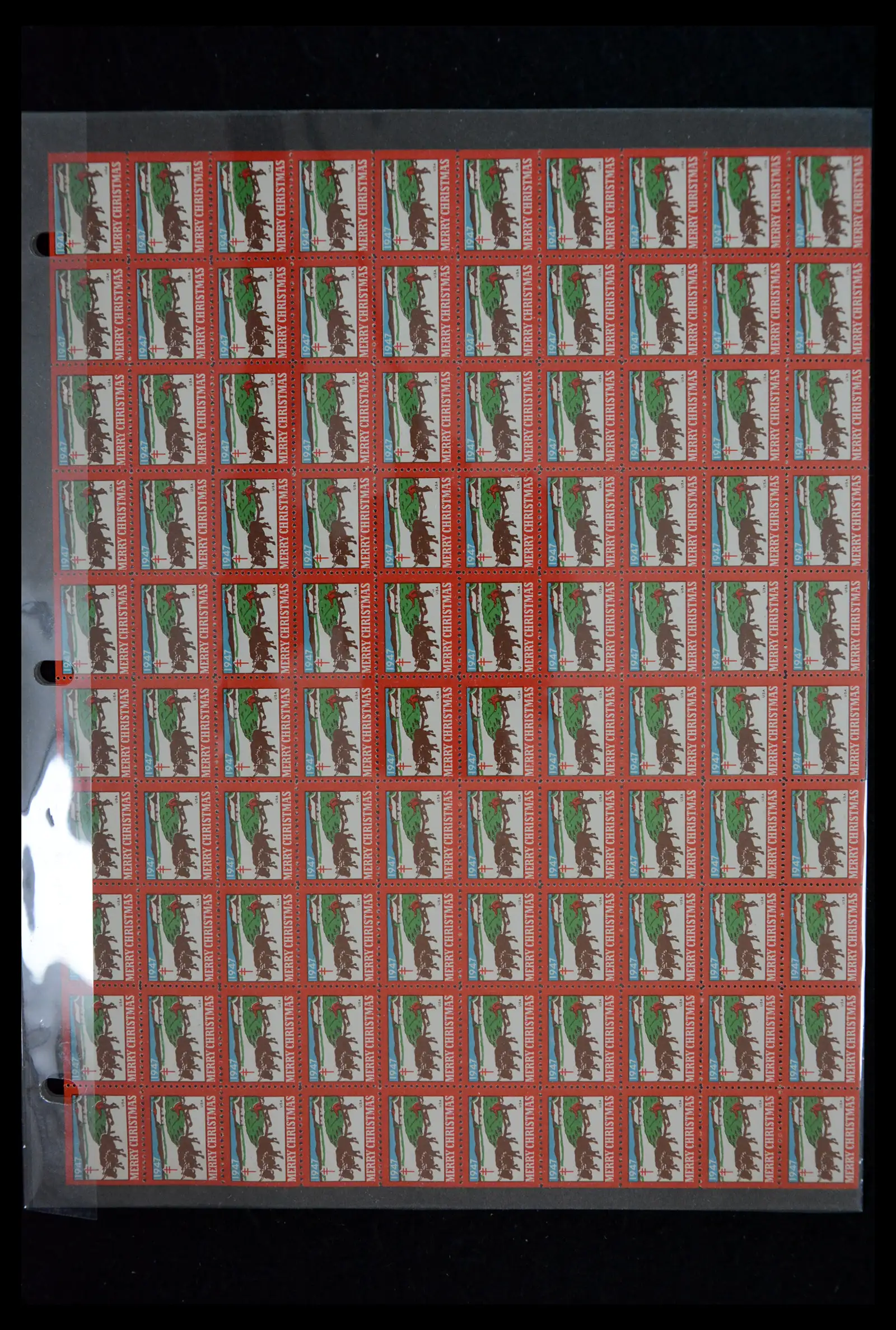 39784 0039 - Stamp collection 39784 USA Christmas seals 1909-1990.