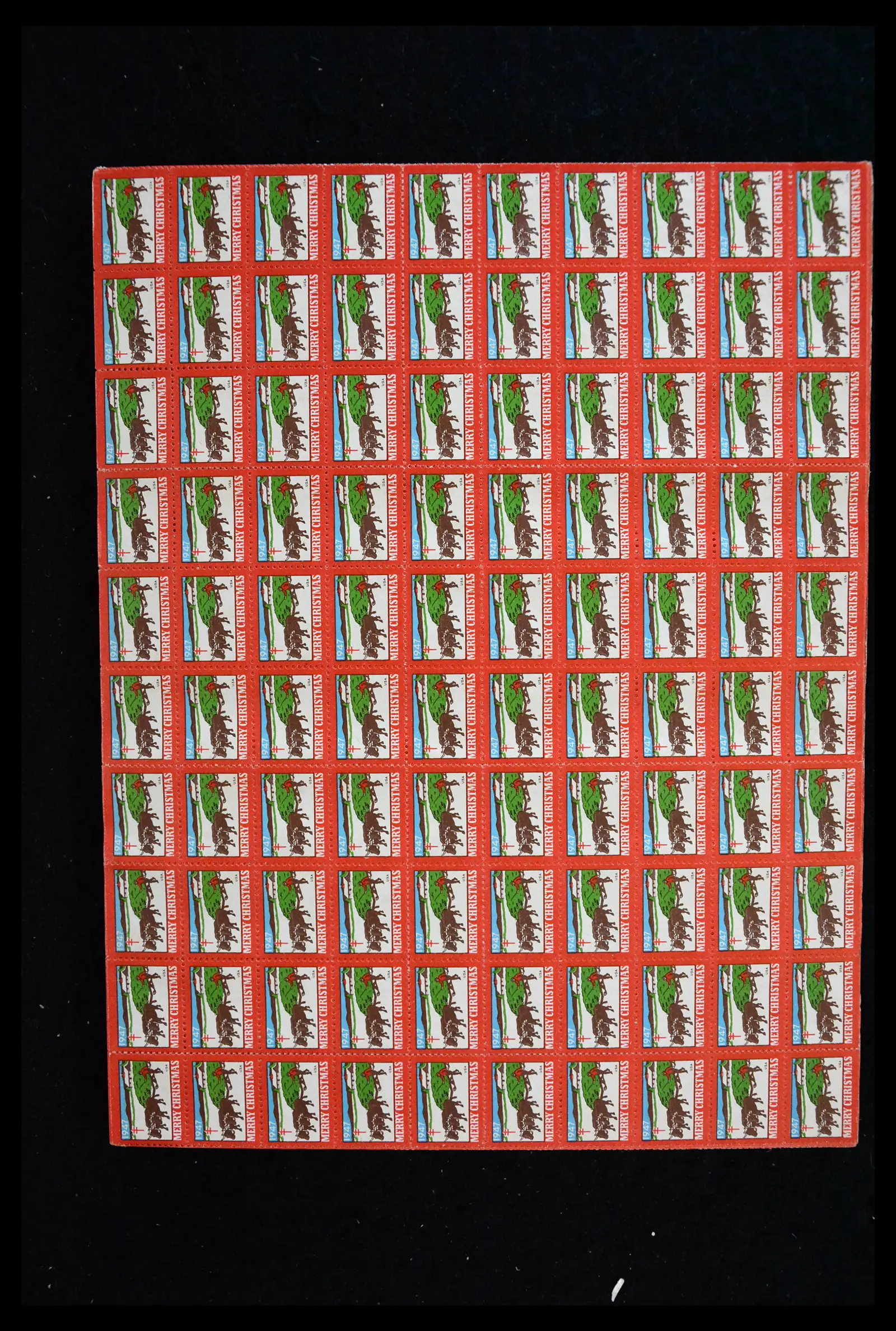 39784 0072 - Stamp collection 39784 USA Christmas seals 1909-1990.