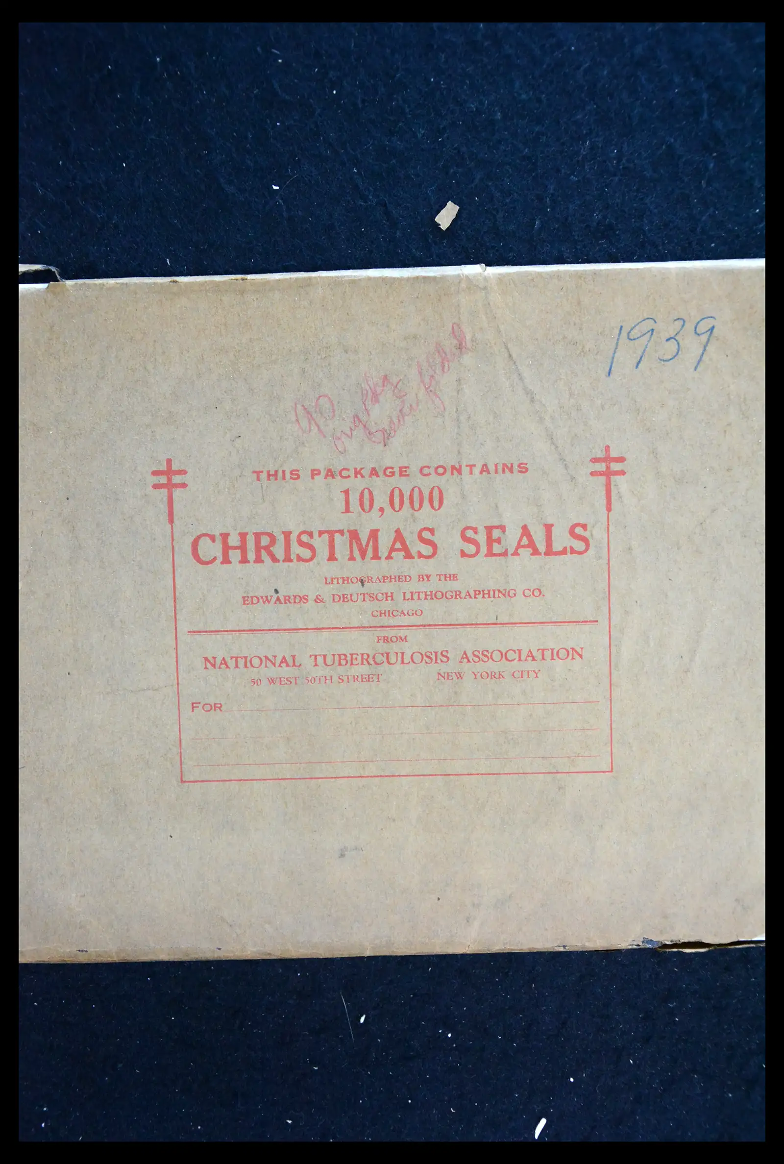 39784 0081 - Stamp collection 39784 USA Christmas seals 1909-1990.