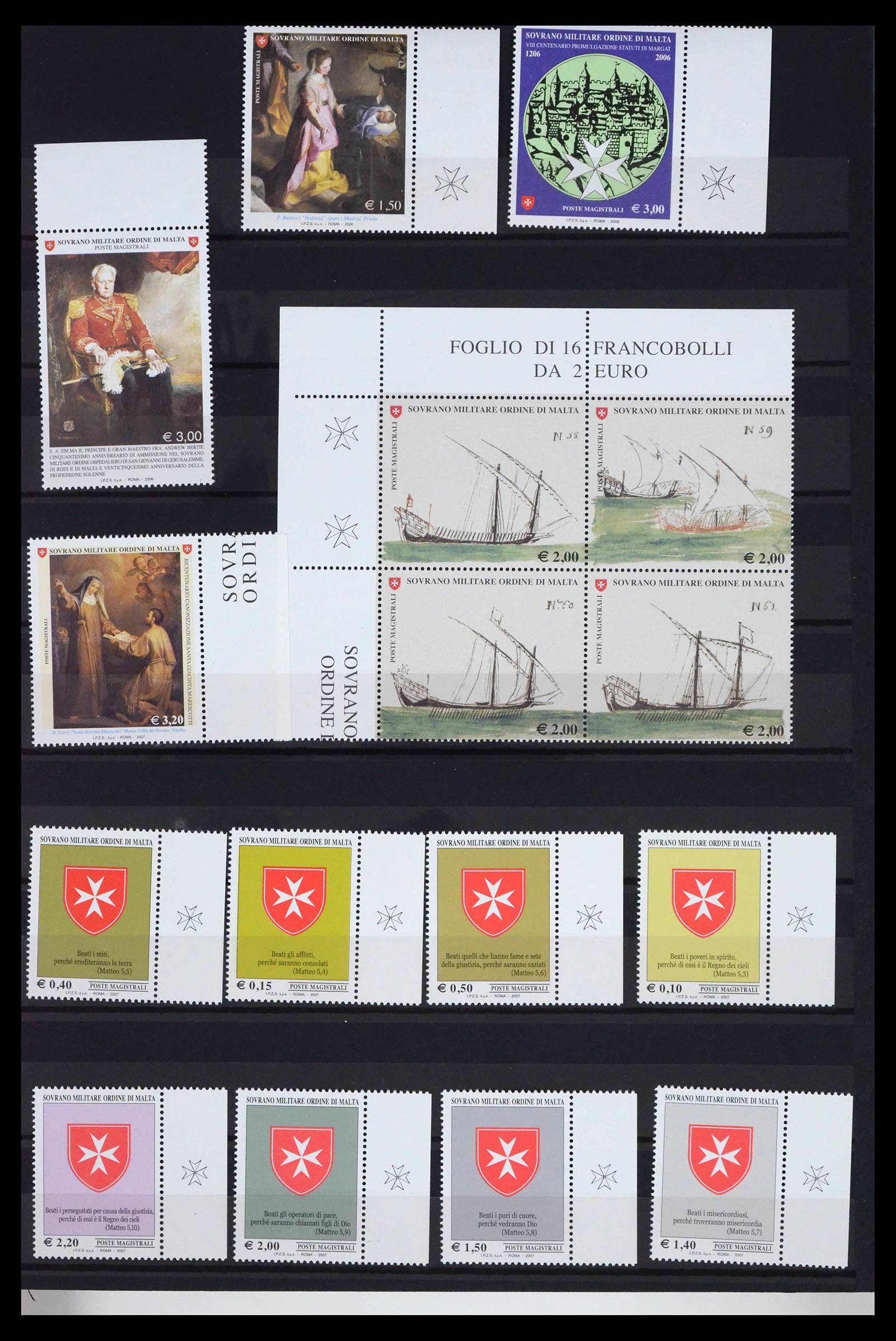 39814 0001 - Stamp collection 39814 Malteser Order complete 1966-2022!!