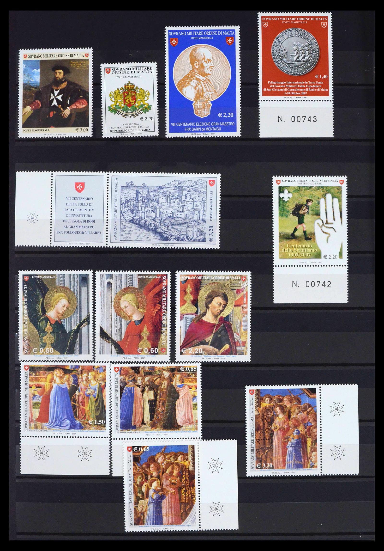 39814 0002 - Stamp collection 39814 Malteser Order complete 1966-2022!!
