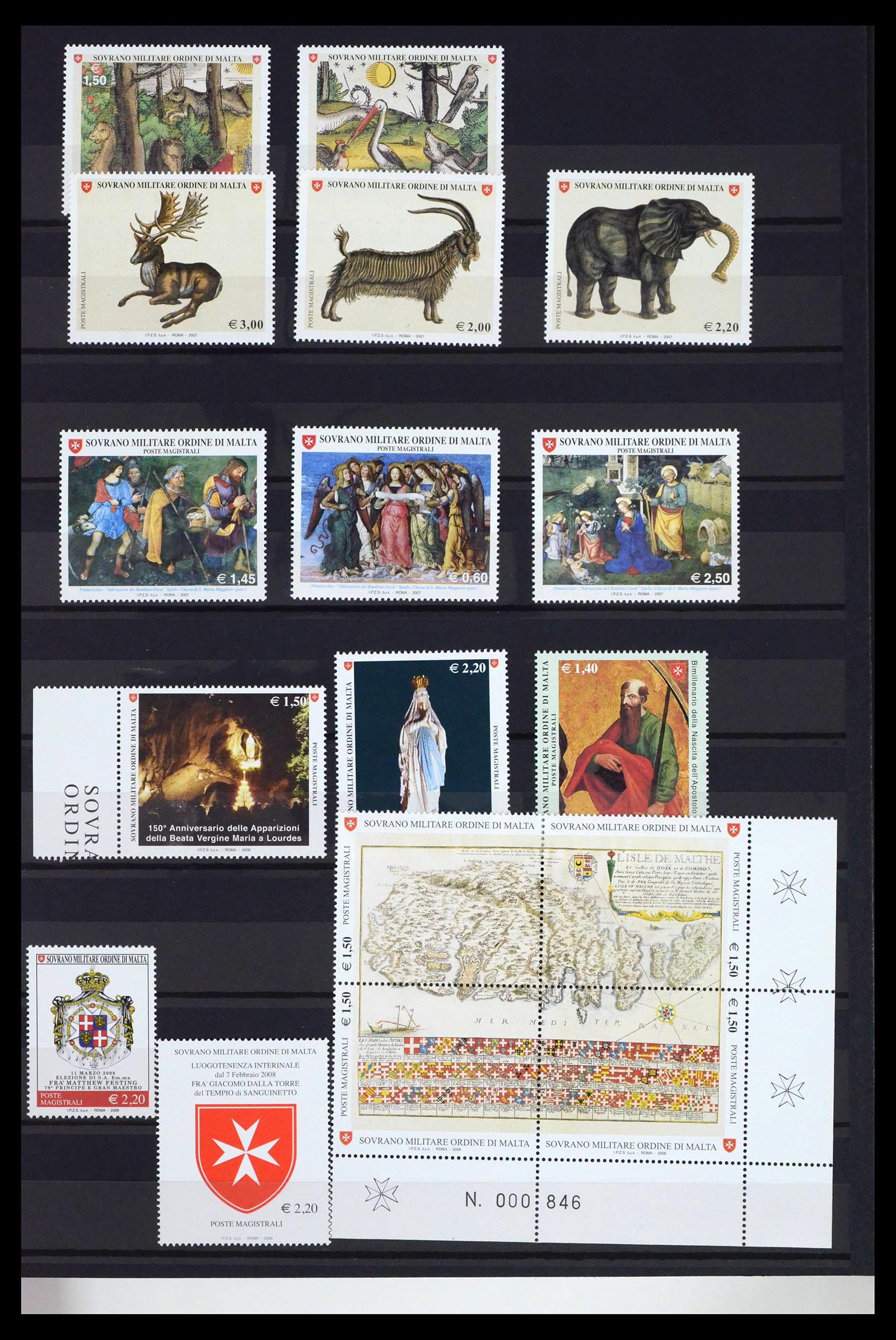 39814 0003 - Stamp collection 39814 Malteser Order complete 1966-2022!!