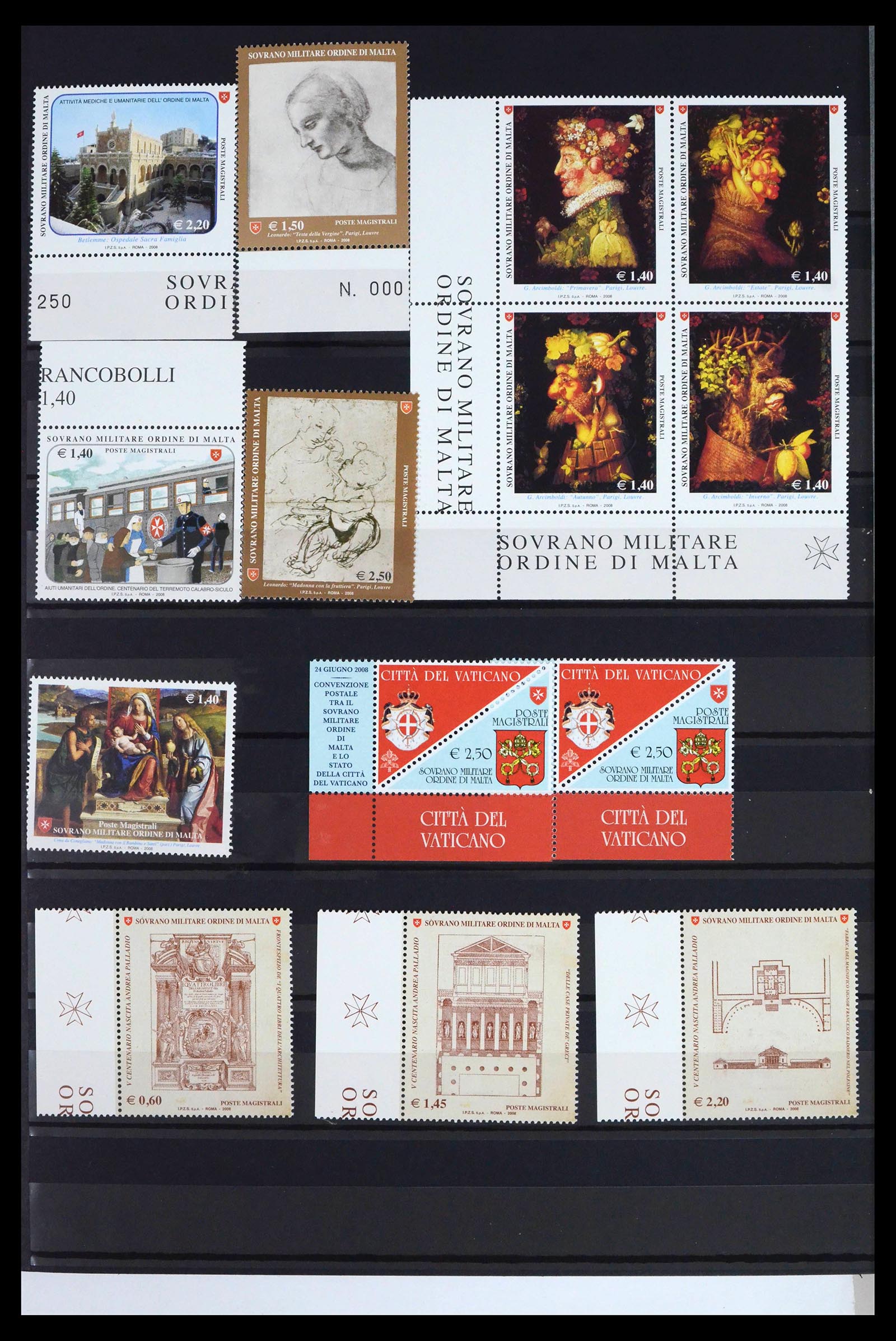 39814 0004 - Stamp collection 39814 Malteser Order complete 1966-2022!!