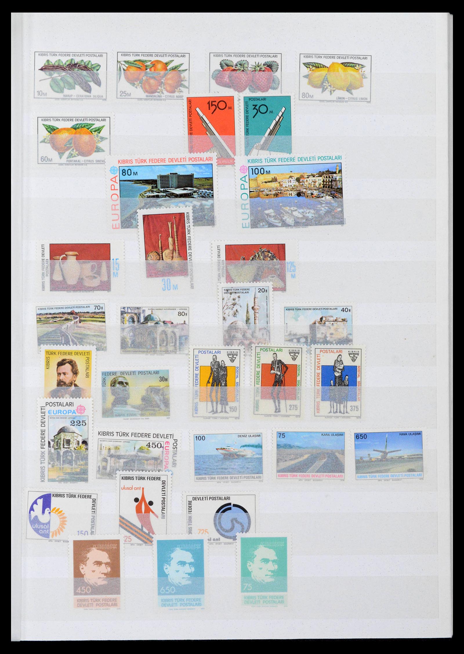 39816 0002 - Postzegelverzameling 39816 Turks Cyprus 1974-2004.