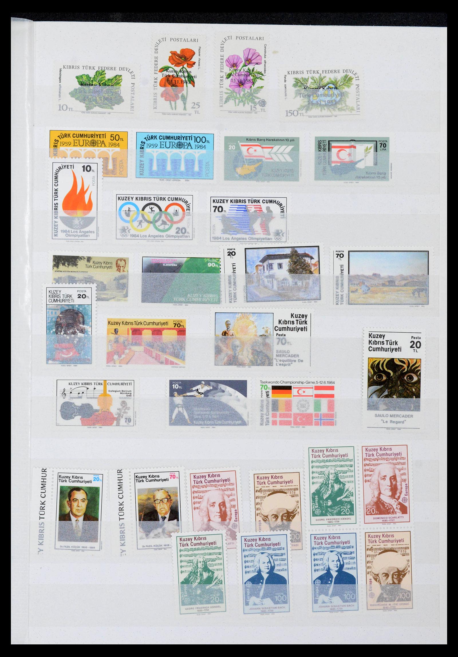 39816 0006 - Postzegelverzameling 39816 Turks Cyprus 1974-2004.