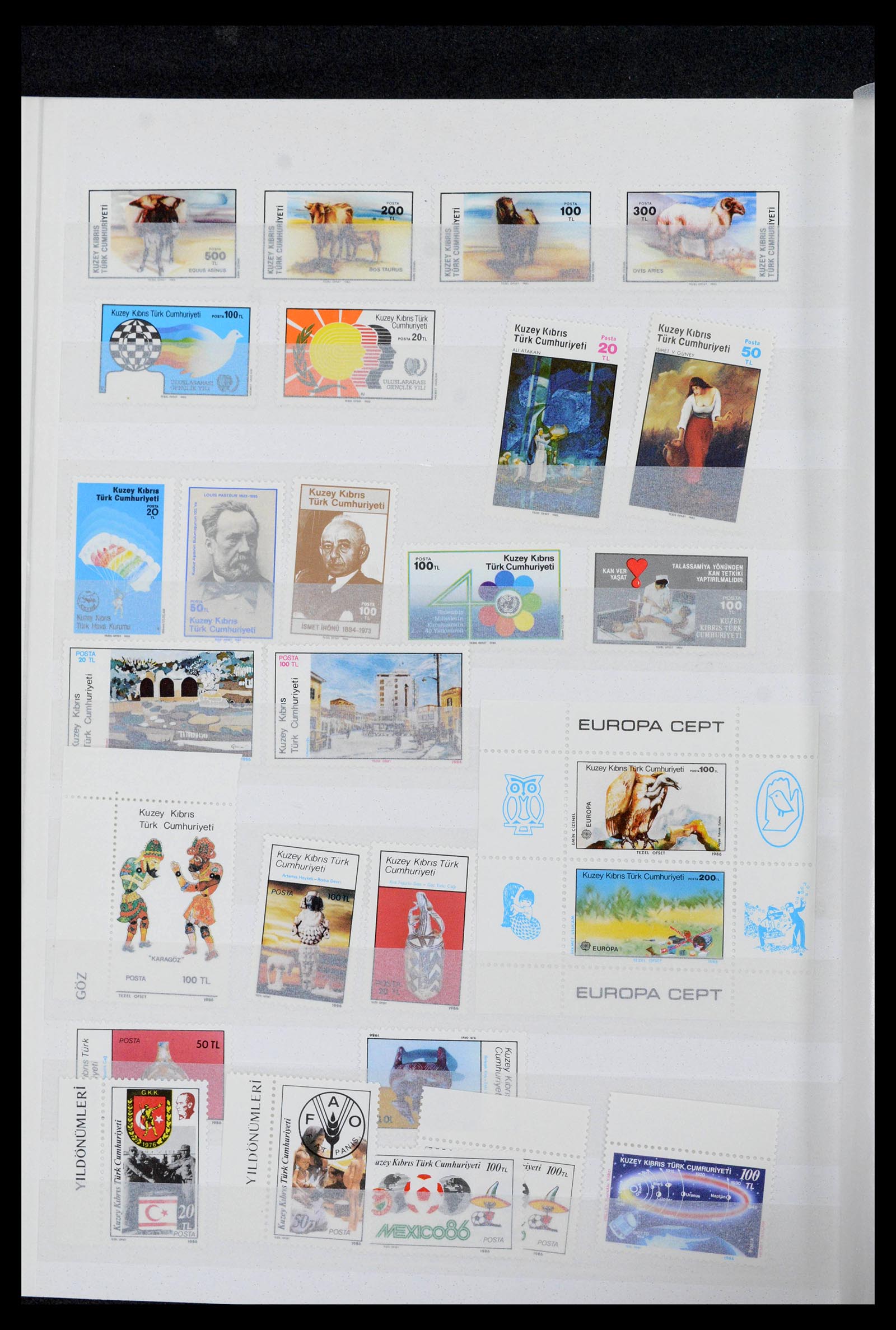 39816 0007 - Postzegelverzameling 39816 Turks Cyprus 1974-2004.