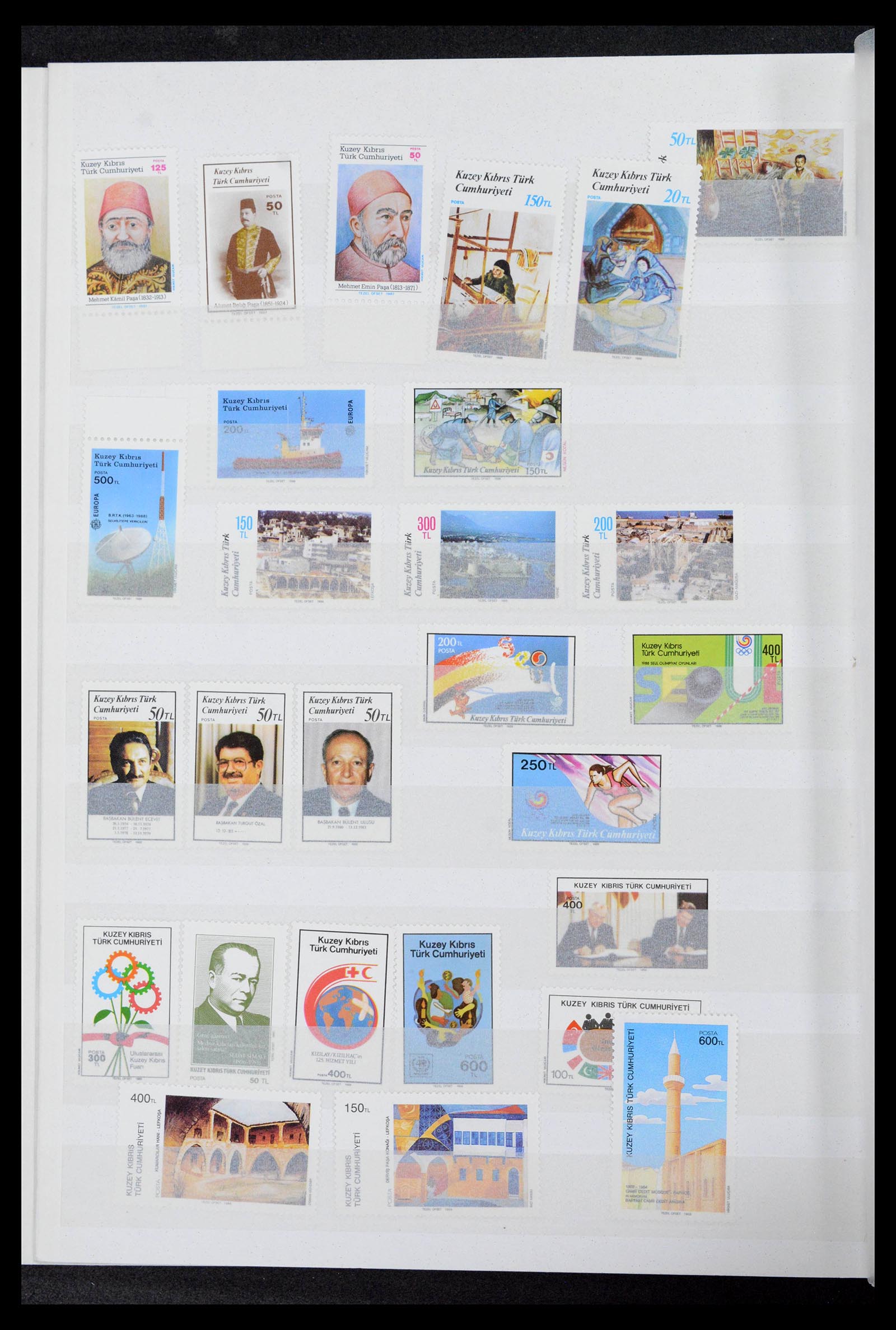 39816 0009 - Postzegelverzameling 39816 Turks Cyprus 1974-2004.