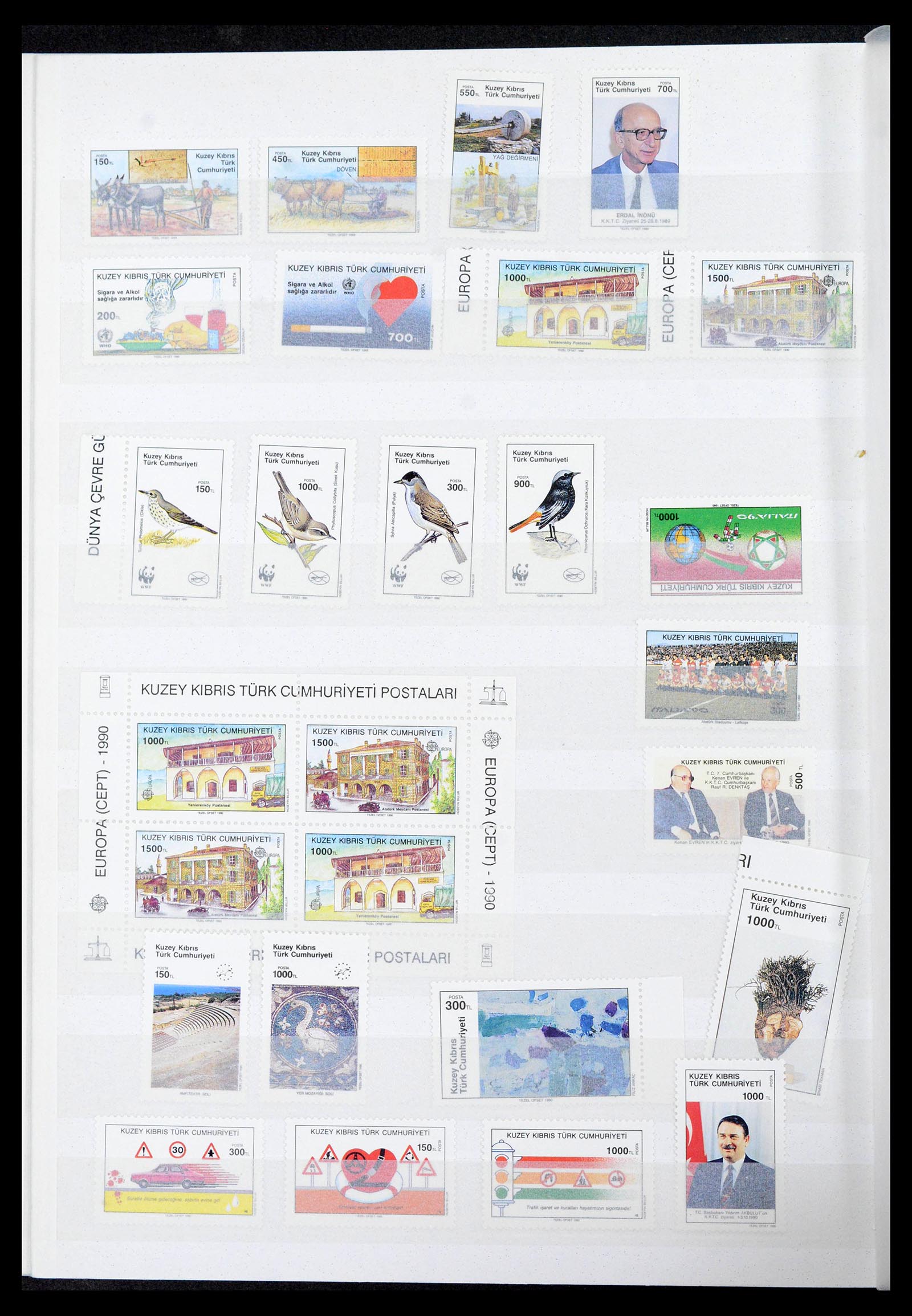 39816 0011 - Postzegelverzameling 39816 Turks Cyprus 1974-2004.