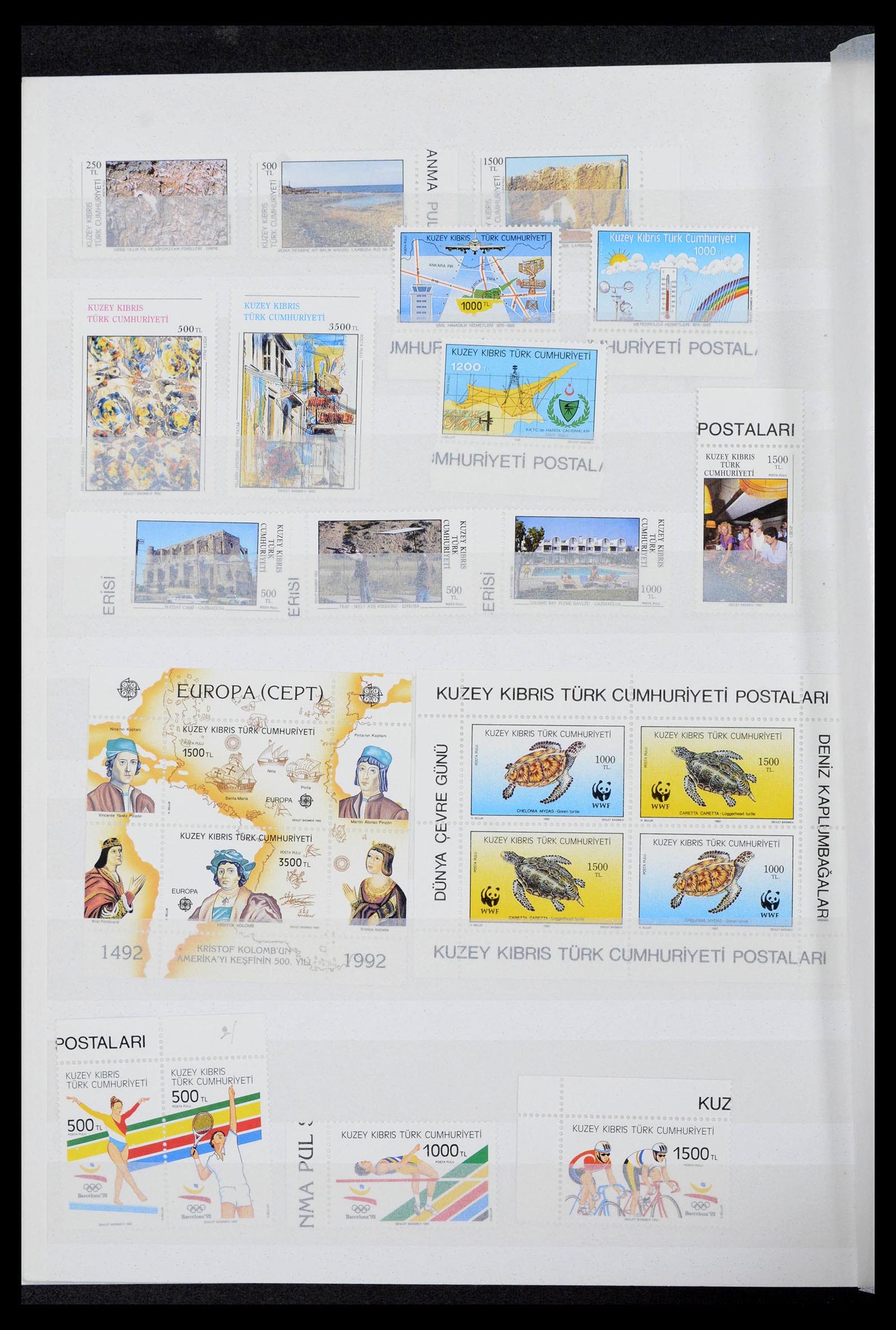 39816 0013 - Postzegelverzameling 39816 Turks Cyprus 1974-2004.