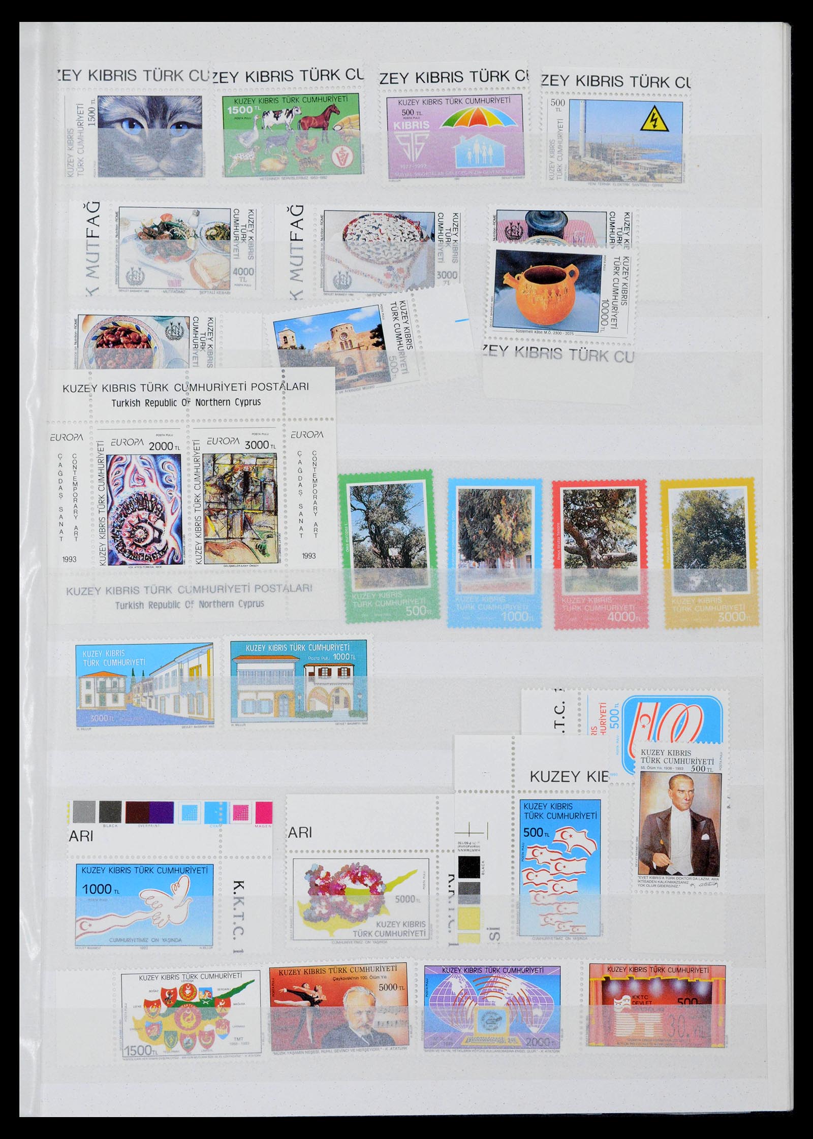 39816 0014 - Postzegelverzameling 39816 Turks Cyprus 1974-2004.