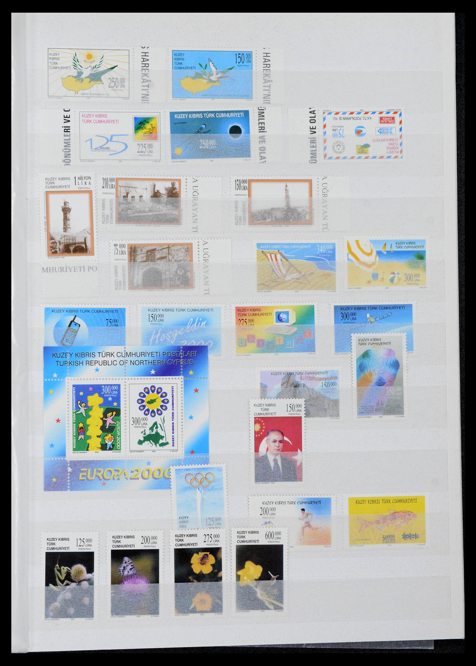 39816 0020 - Postzegelverzameling 39816 Turks Cyprus 1974-2004.