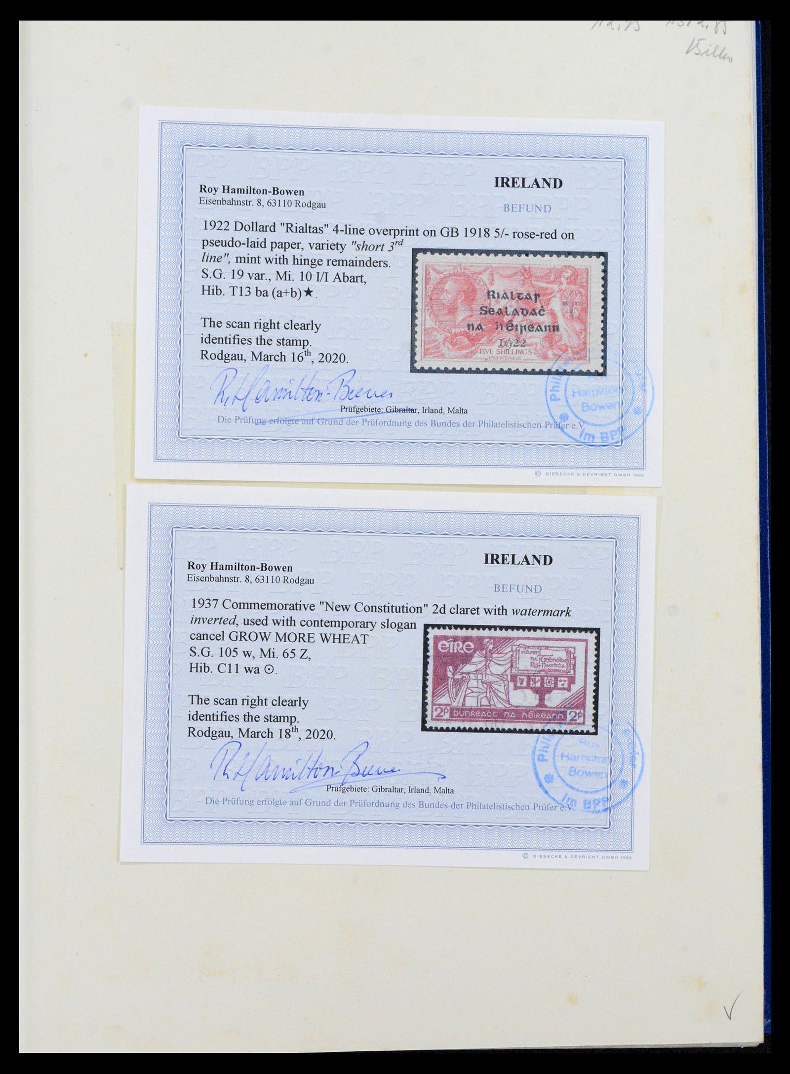39825 0004 - Postzegelverzameling 39825 Ierland 1922-2014.