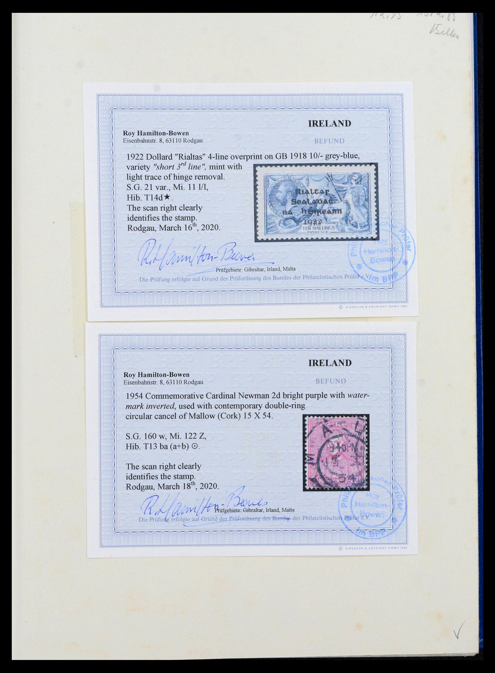 39825 0005 - Postzegelverzameling 39825 Ierland 1922-2014.