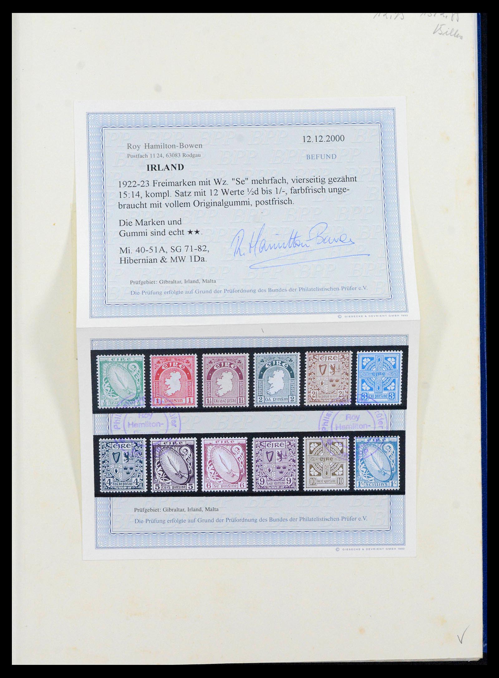 39825 0006 - Postzegelverzameling 39825 Ierland 1922-2014.