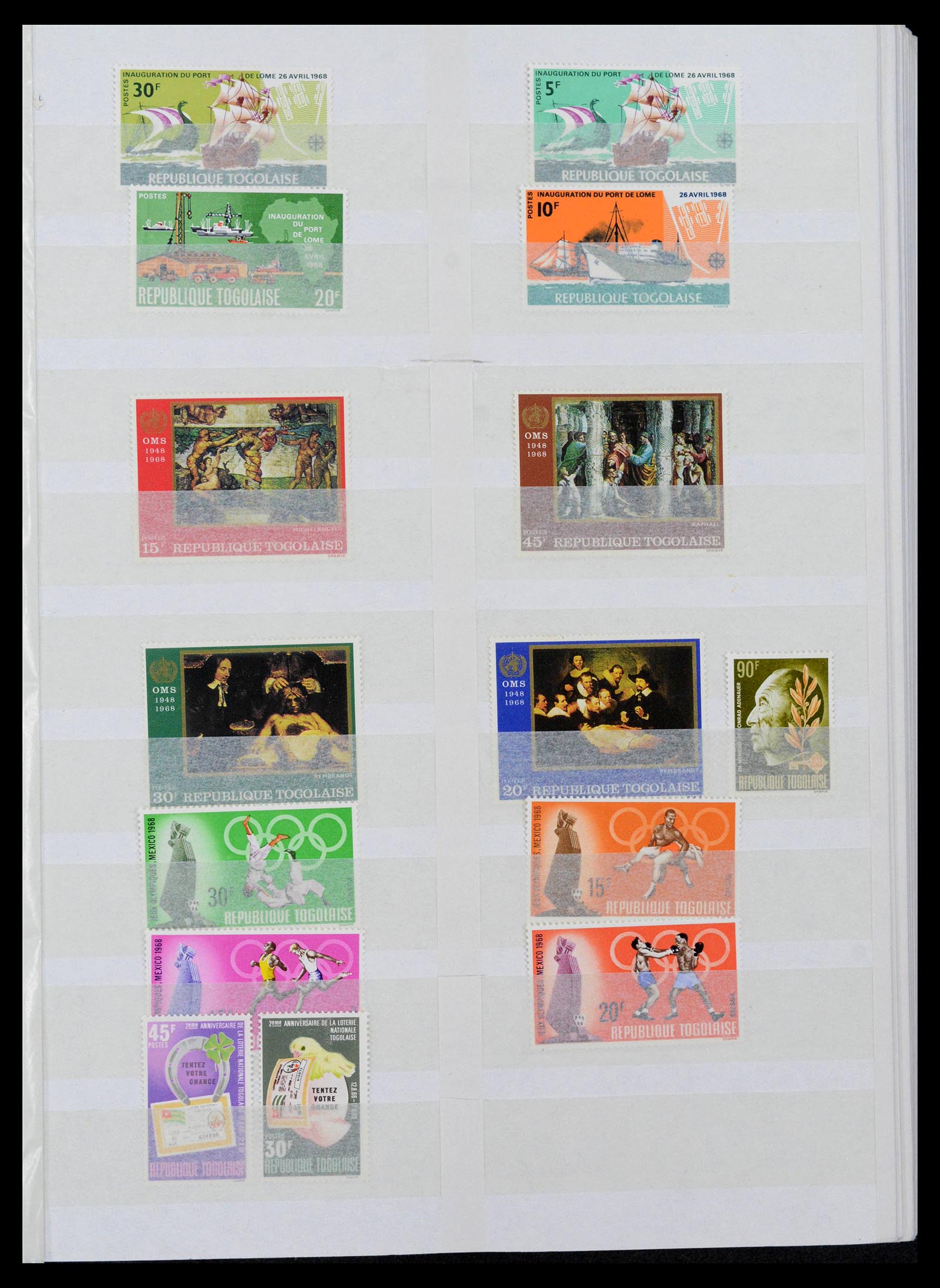 39828 0017 - Postzegelverzameling 39828 Togo 1957-2000.