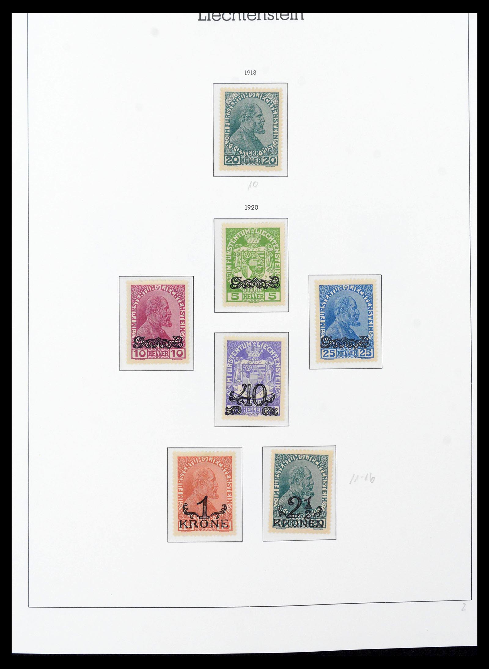 39835 0002 - Postzegelverzameling 39835 Liechtenstein compleet 1912-1980.