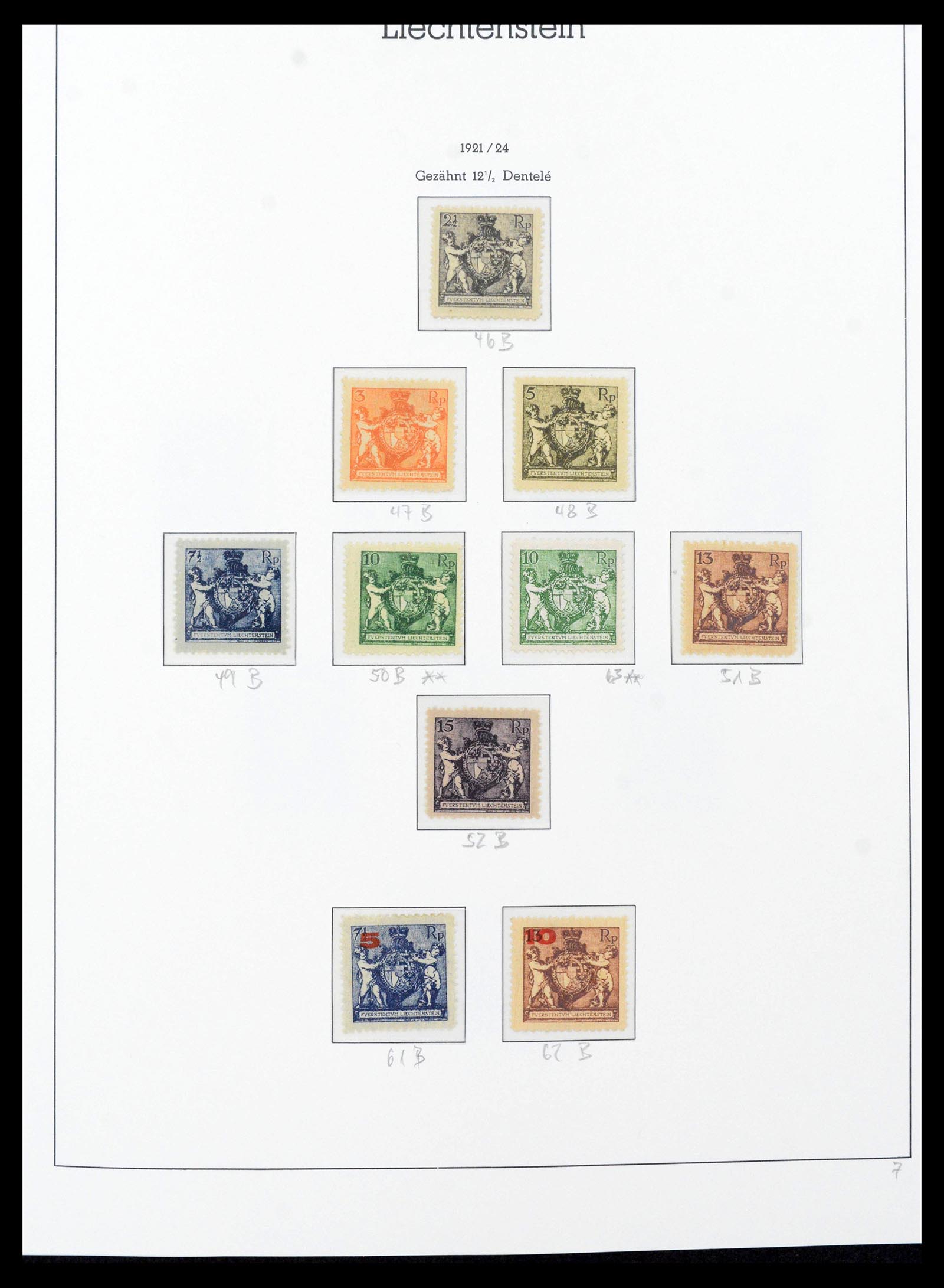 39835 0007 - Postzegelverzameling 39835 Liechtenstein compleet 1912-1980.