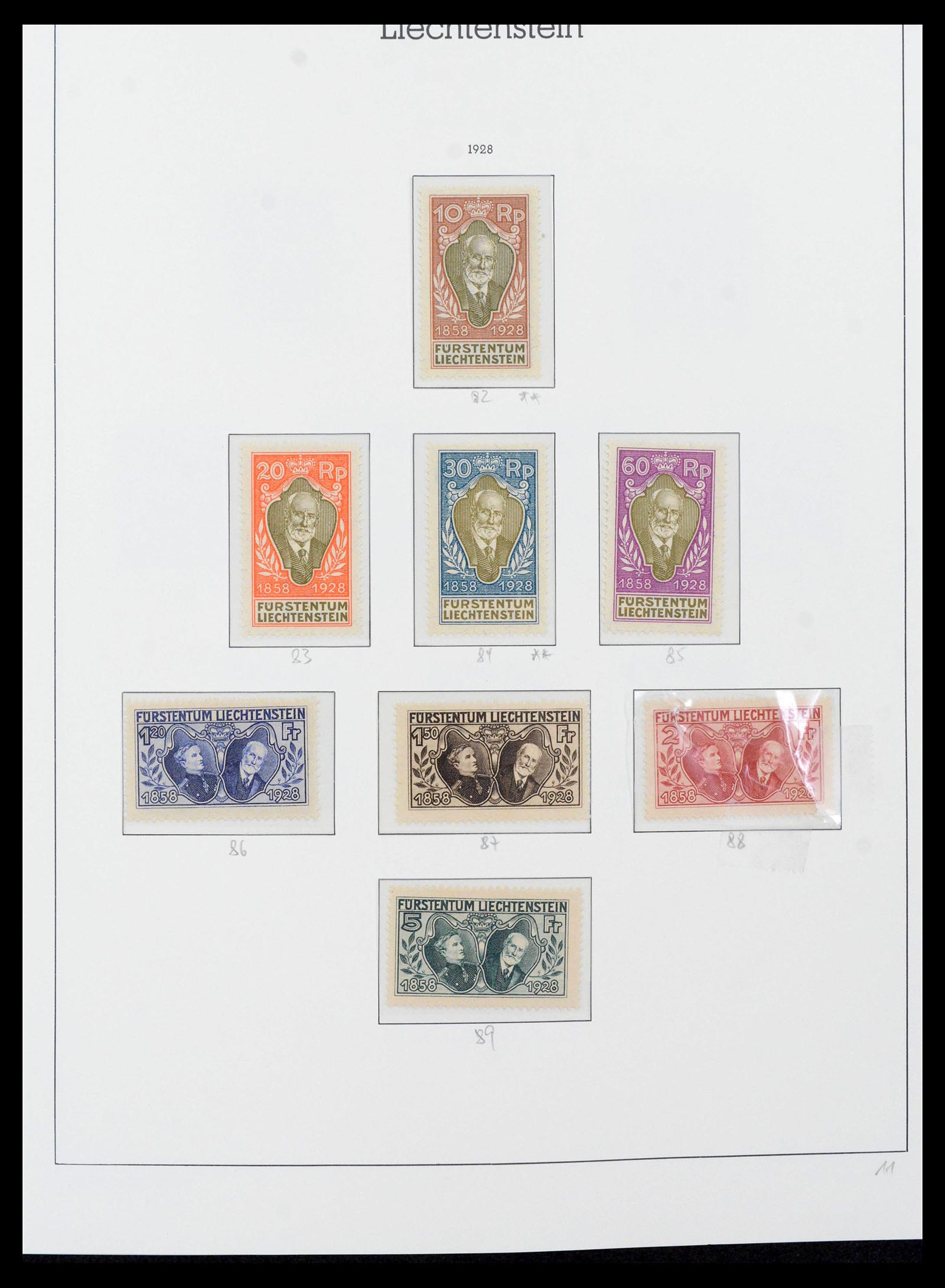 39835 0011 - Postzegelverzameling 39835 Liechtenstein compleet 1912-1980.