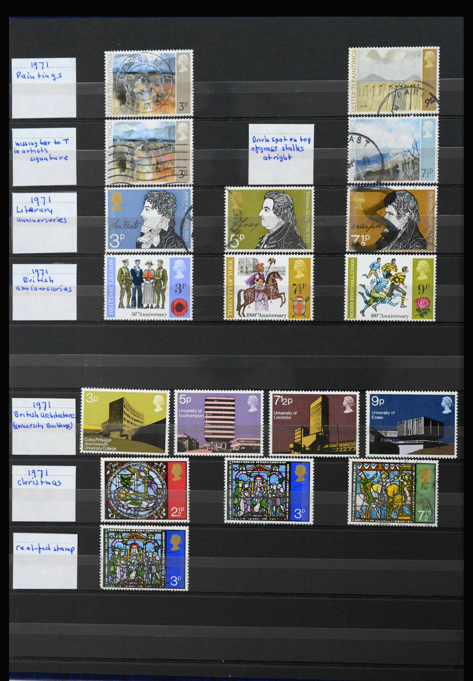 39838 0001 - Postzegelverzameling 39838 Engeland postfris 1971-2005.