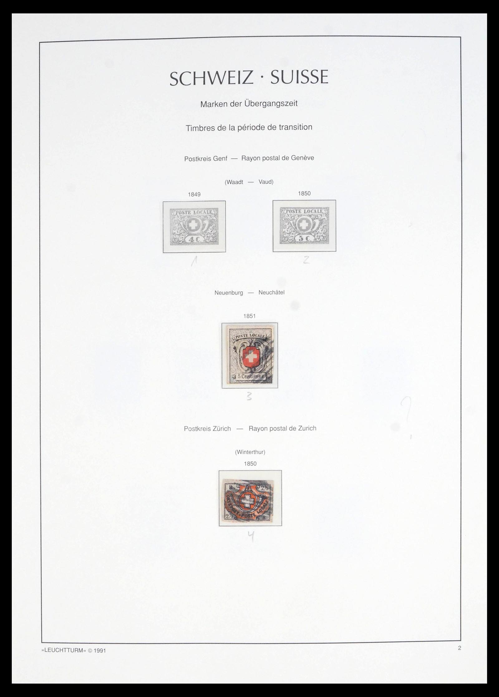 39840 0002 - Postzegelverzameling 39840 Zwitserland 1846-1965.