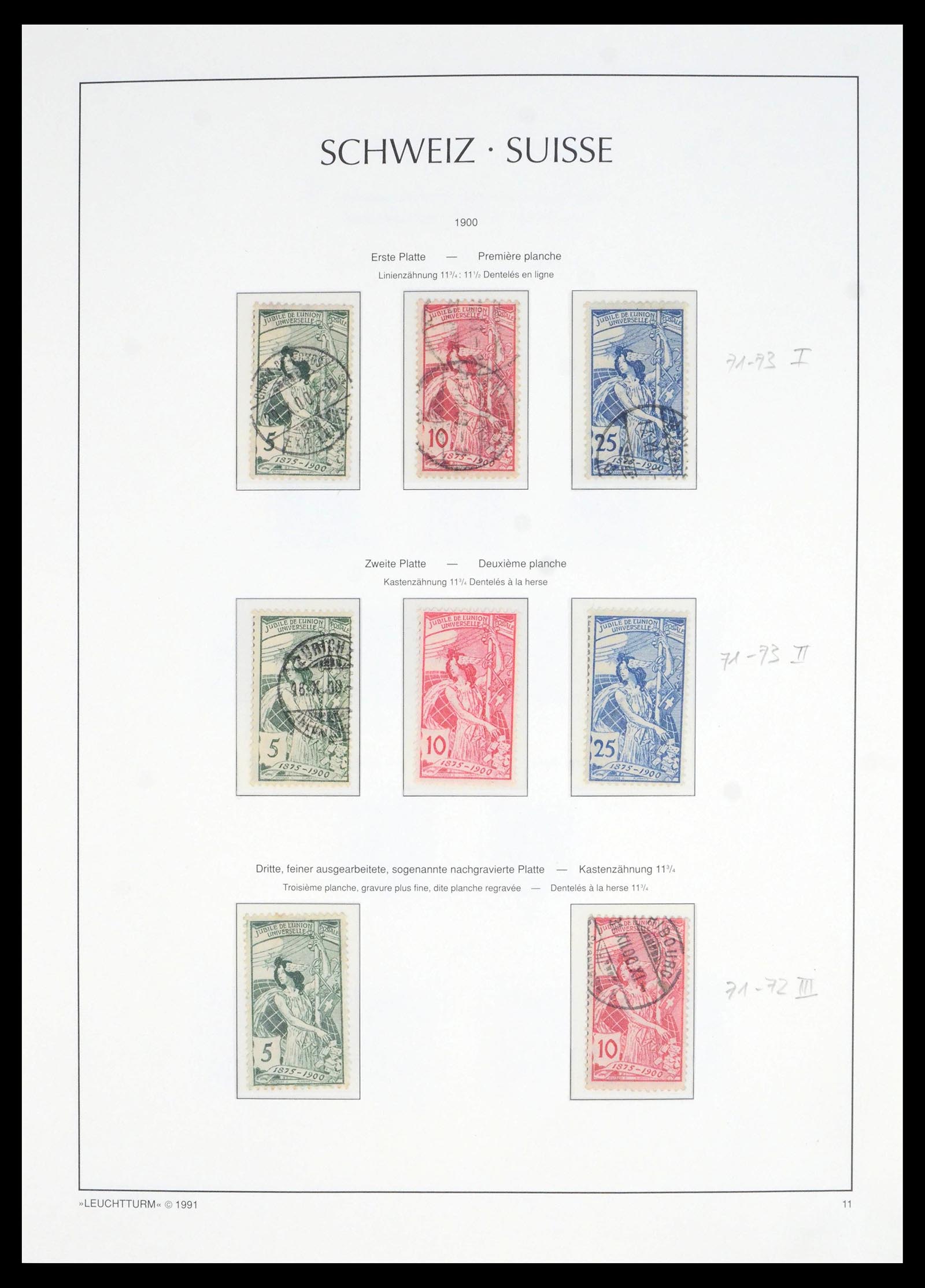 39840 0011 - Postzegelverzameling 39840 Zwitserland 1846-1965.