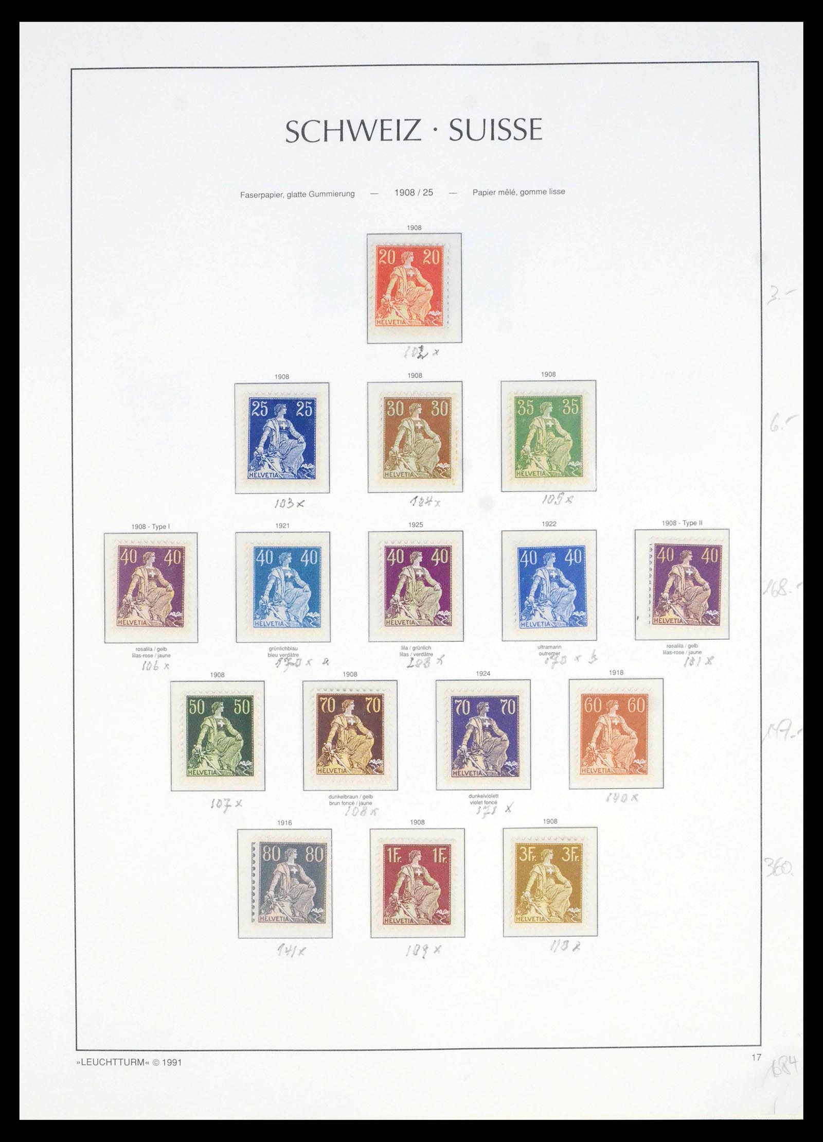 39840 0017 - Postzegelverzameling 39840 Zwitserland 1846-1965.