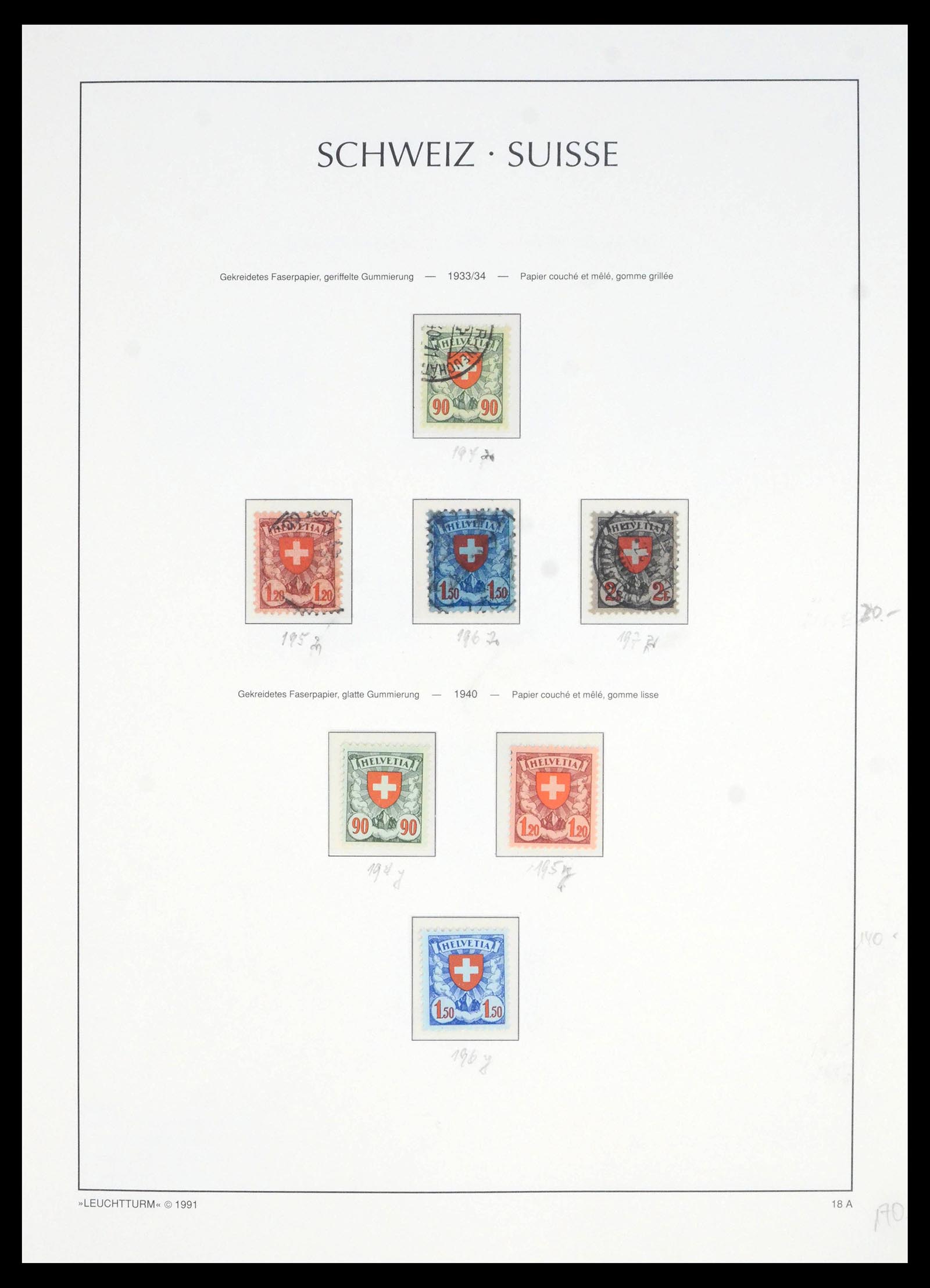 39840 0020 - Postzegelverzameling 39840 Zwitserland 1846-1965.