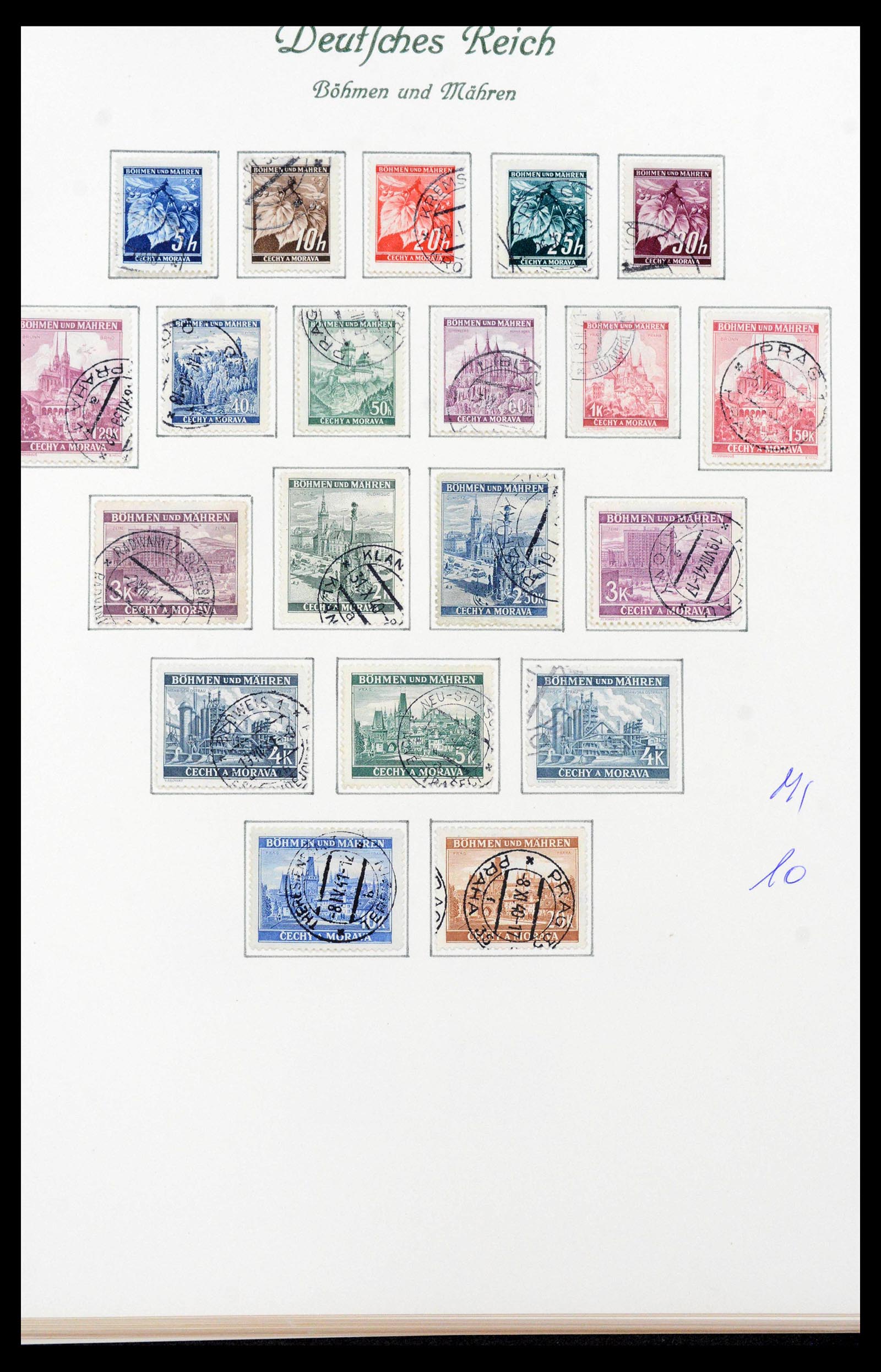 39843 0002 - Postzegelverzameling 39843 Duitse bezettingen WO II 1939-1945.