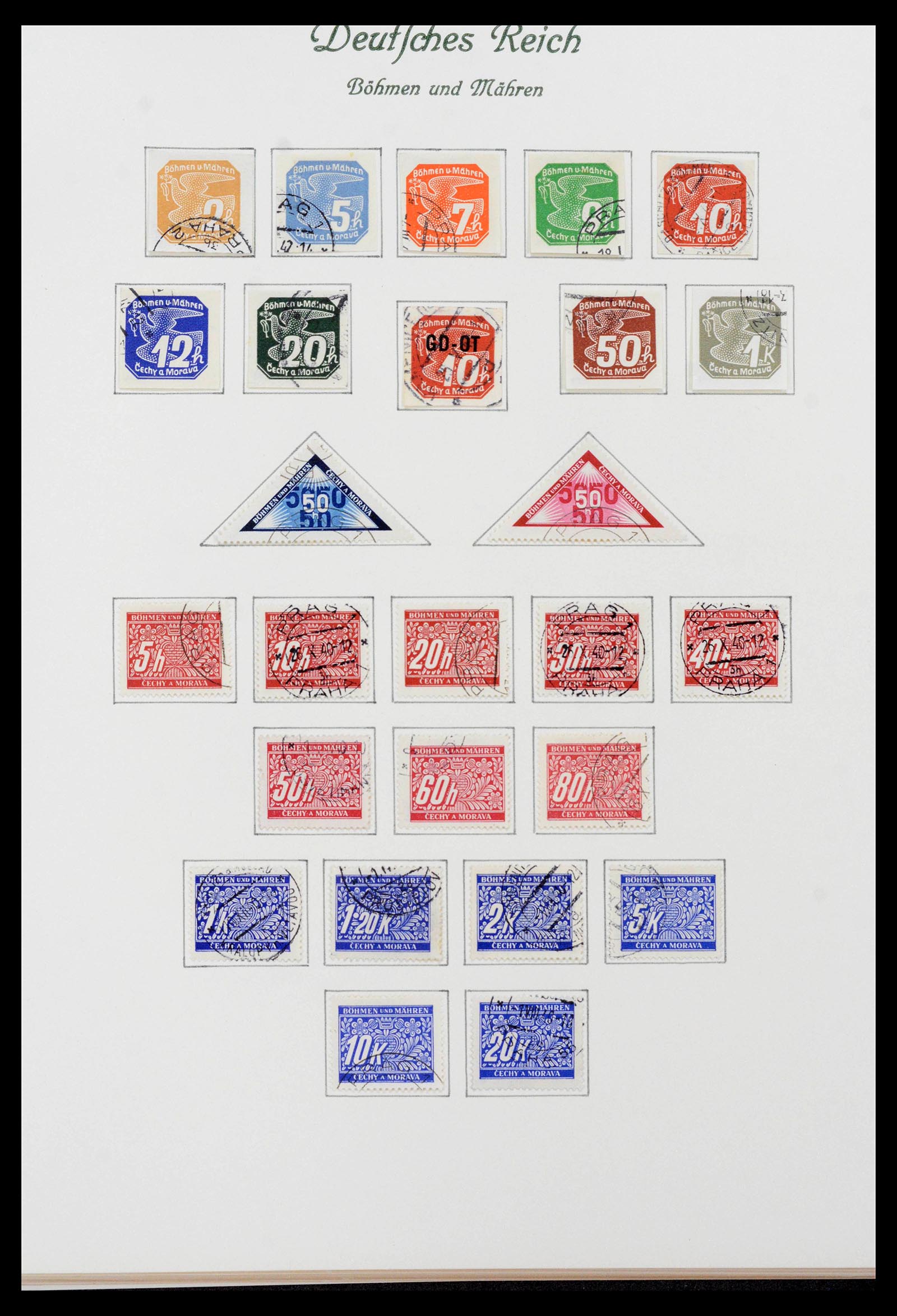 39843 0003 - Postzegelverzameling 39843 Duitse bezettingen WO II 1939-1945.