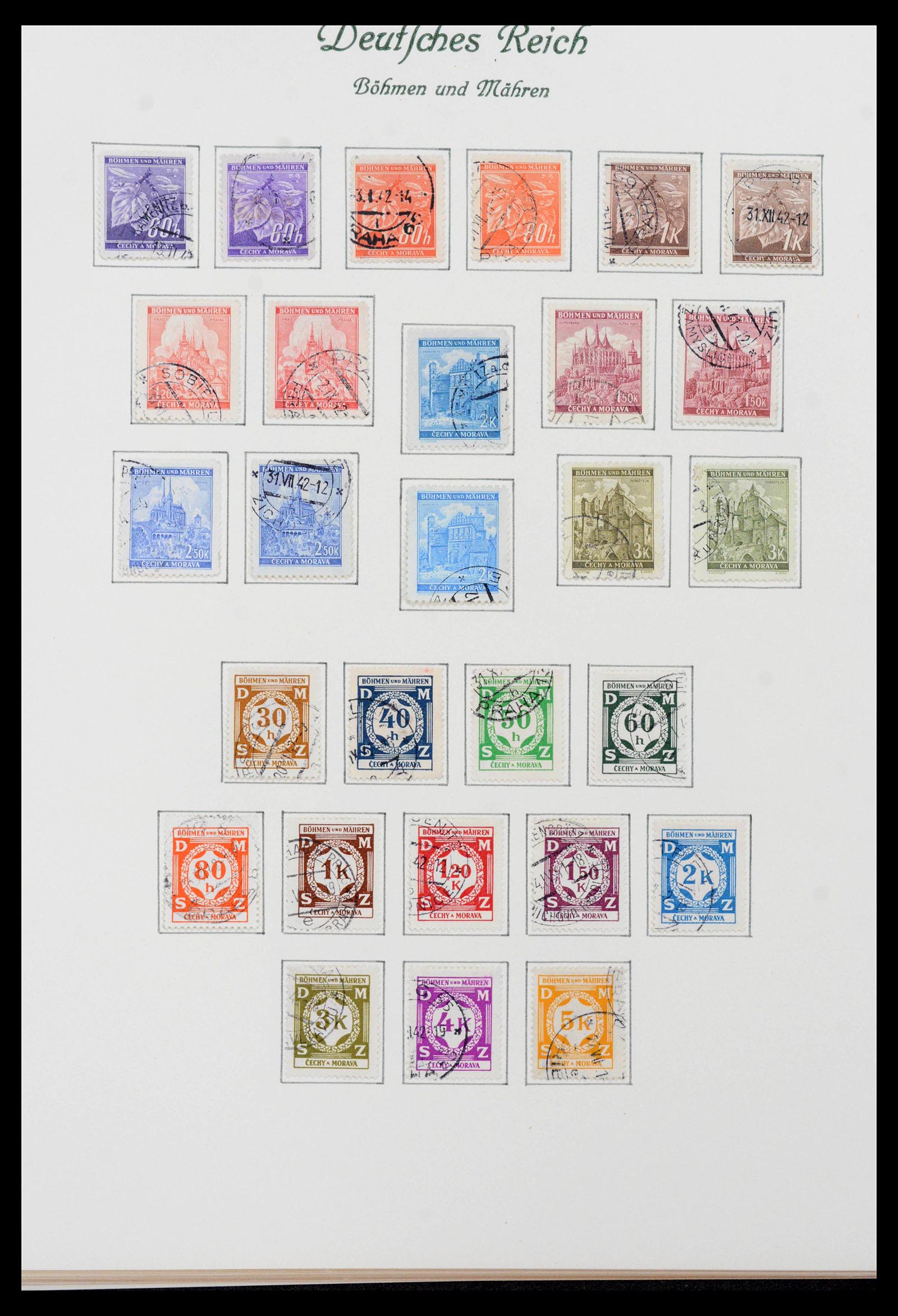 39843 0005 - Postzegelverzameling 39843 Duitse bezettingen WO II 1939-1945.