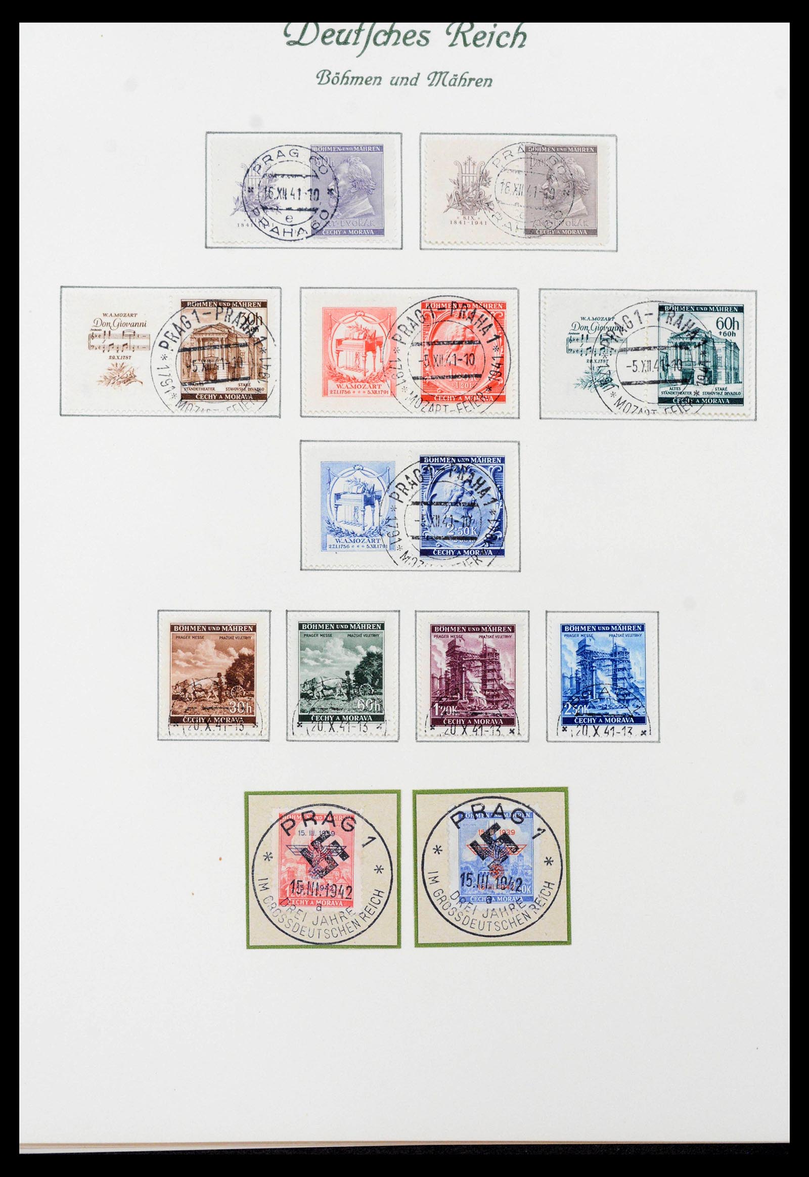 39843 0006 - Postzegelverzameling 39843 Duitse bezettingen WO II 1939-1945.