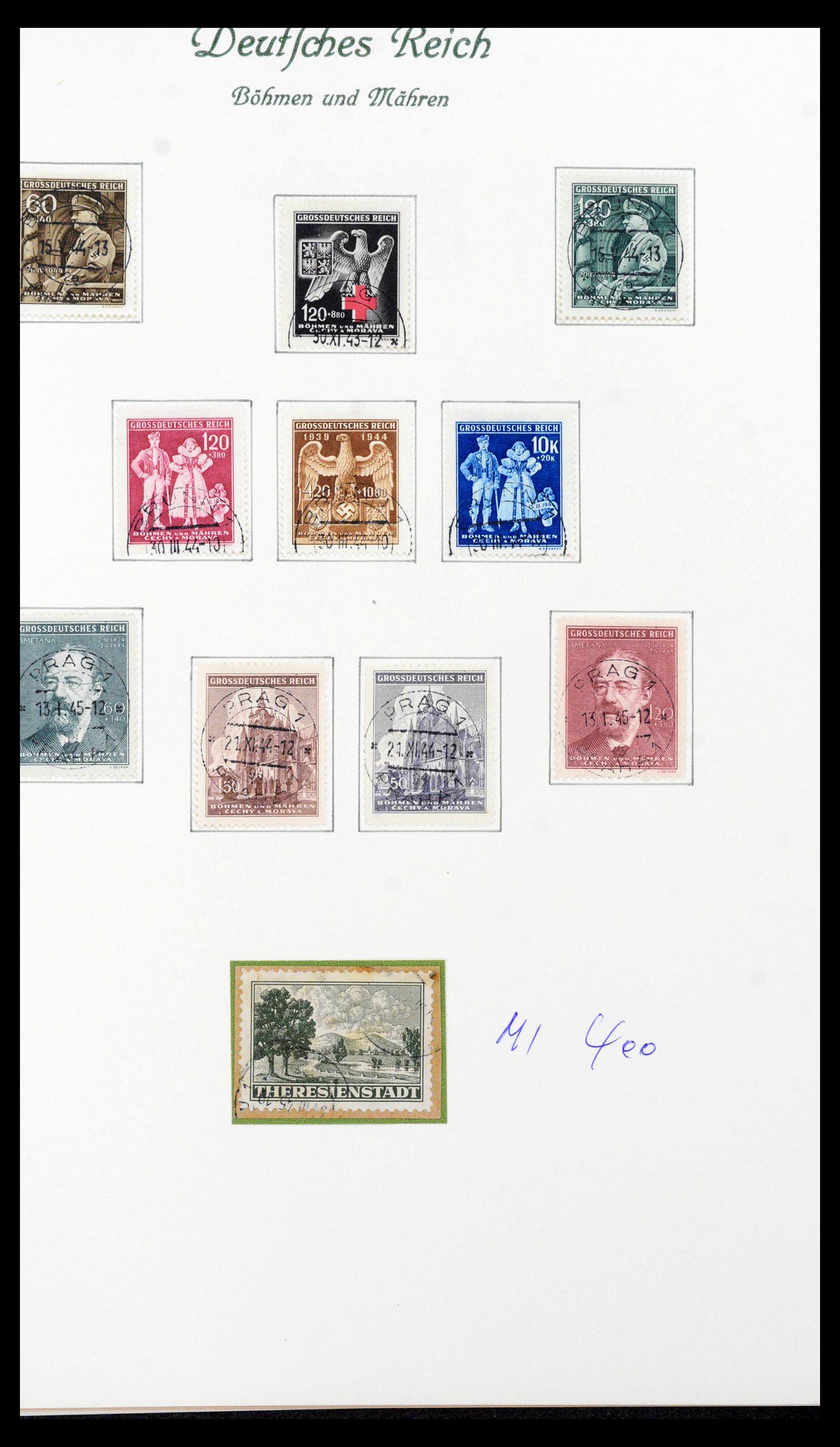 39843 0010 - Postzegelverzameling 39843 Duitse bezettingen WO II 1939-1945.