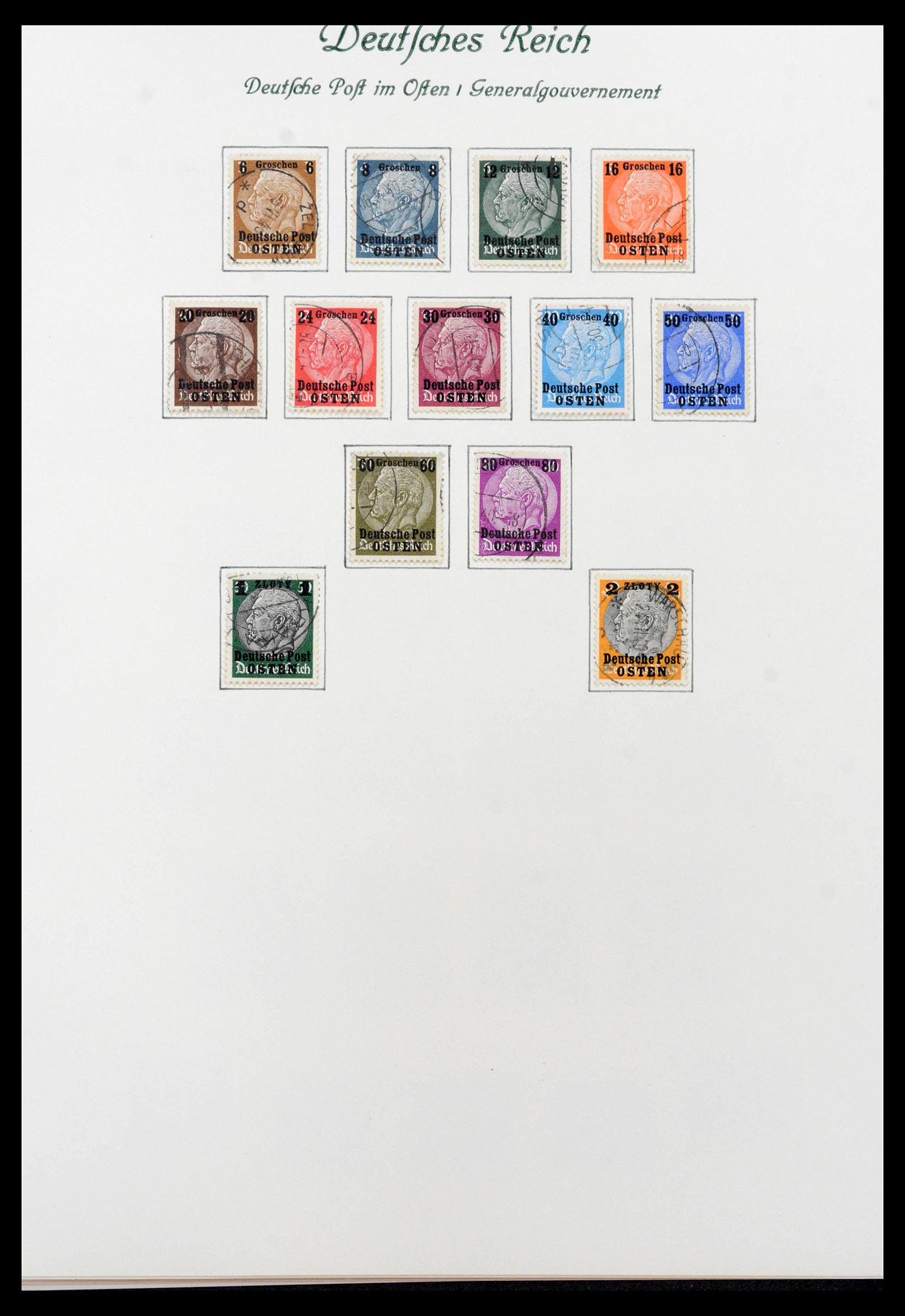 39843 0011 - Postzegelverzameling 39843 Duitse bezettingen WO II 1939-1945.