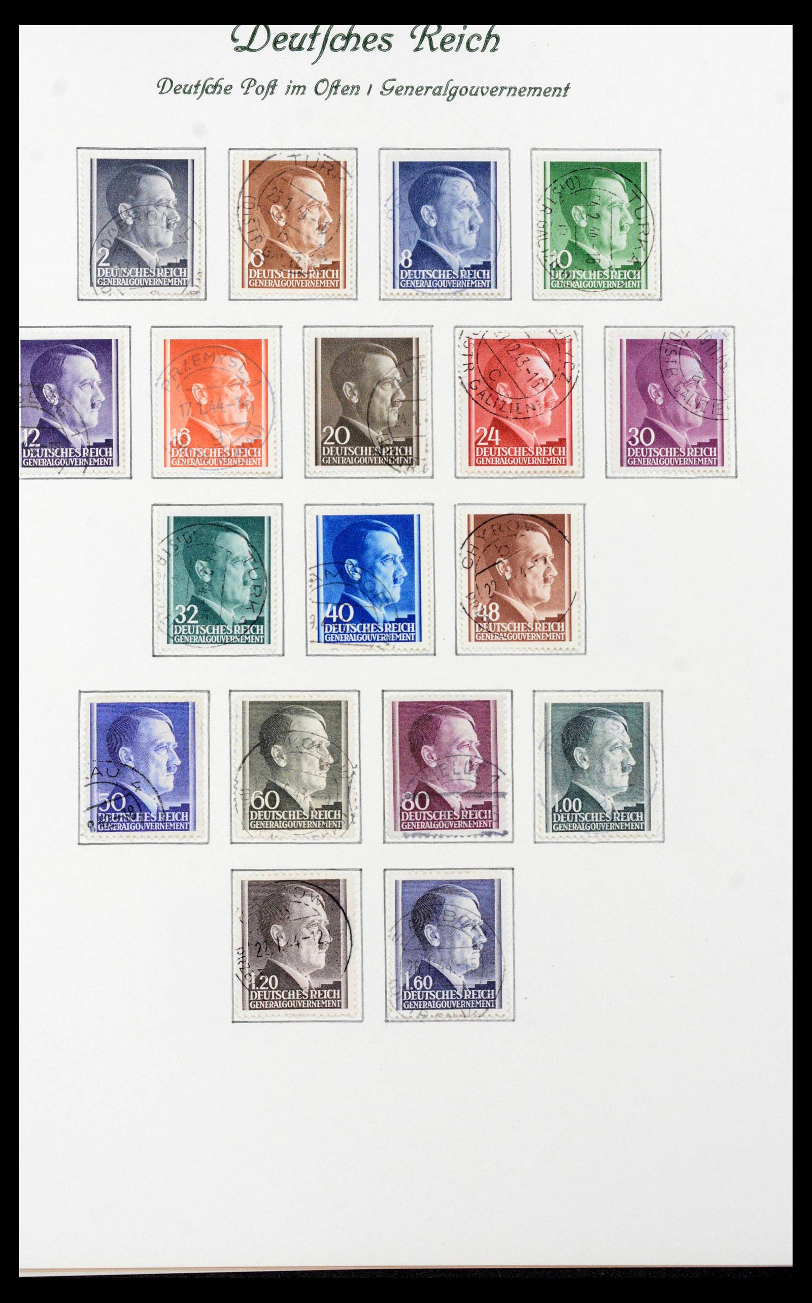 39843 0016 - Postzegelverzameling 39843 Duitse bezettingen WO II 1939-1945.