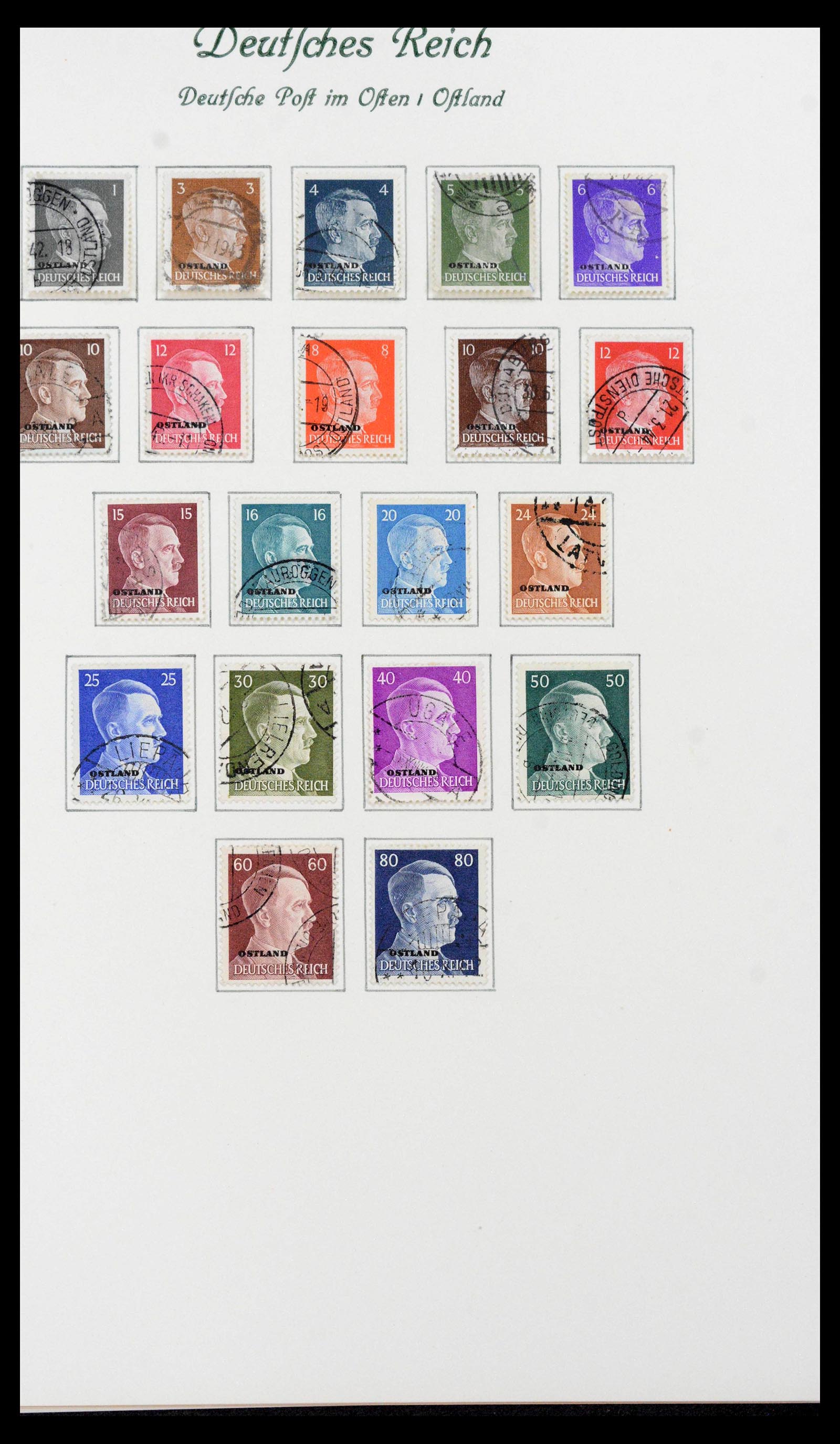 39843 0020 - Postzegelverzameling 39843 Duitse bezettingen WO II 1939-1945.