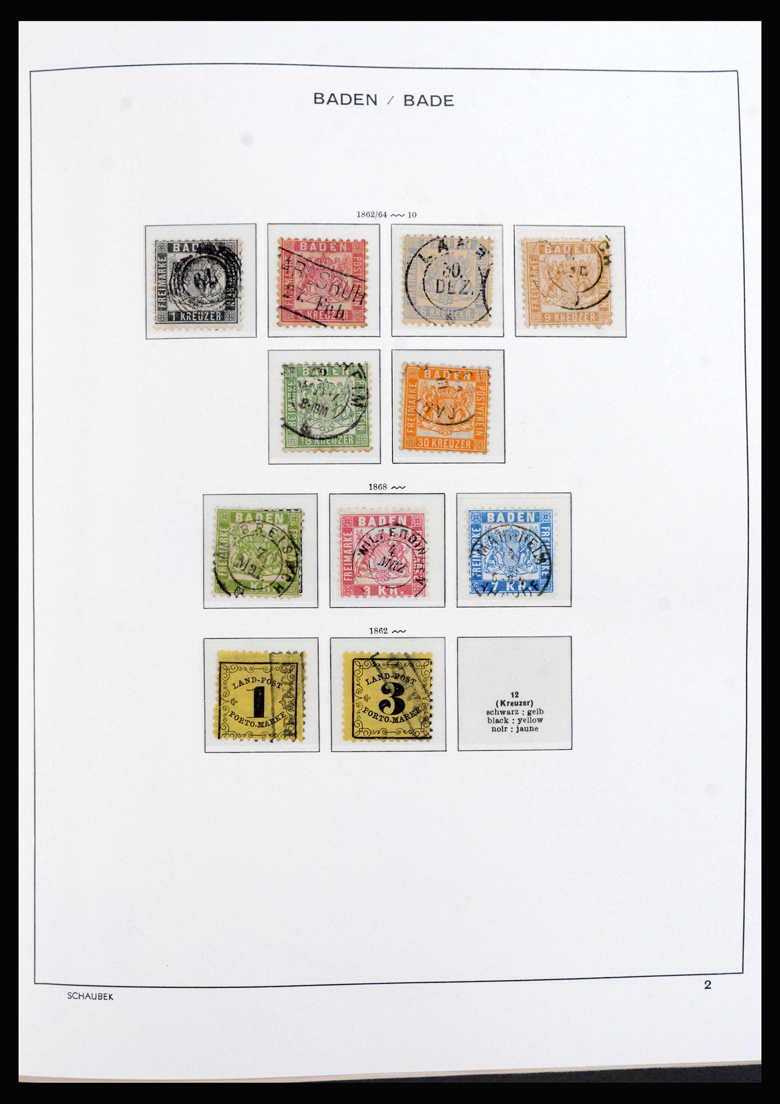 39850 0002 - Stamp collection 39850 Old German State s and territories 1851-1923.
