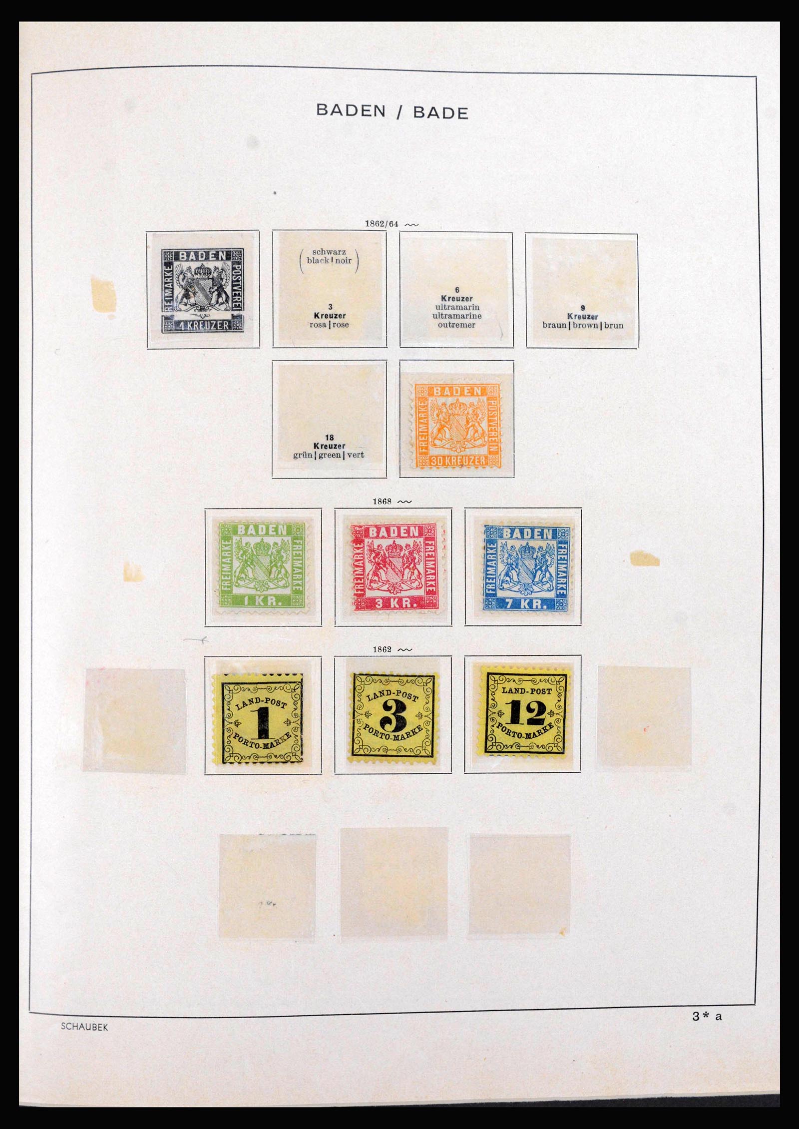 39850 0004 - Stamp collection 39850 Old German State s and territories 1851-1923.