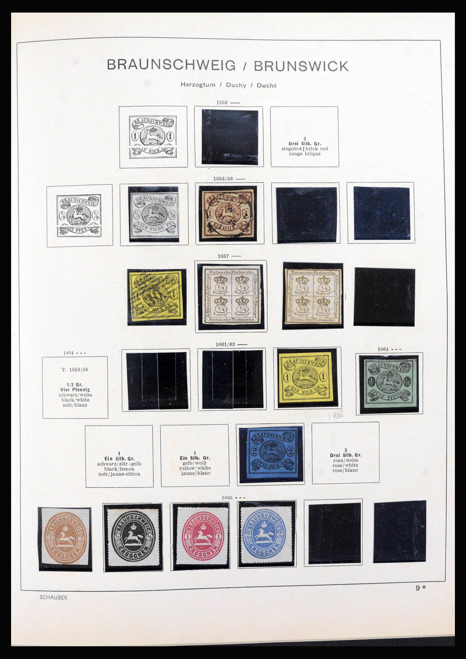39850 0008 - Stamp collection 39850 Old German State s and territories 1851-1923.