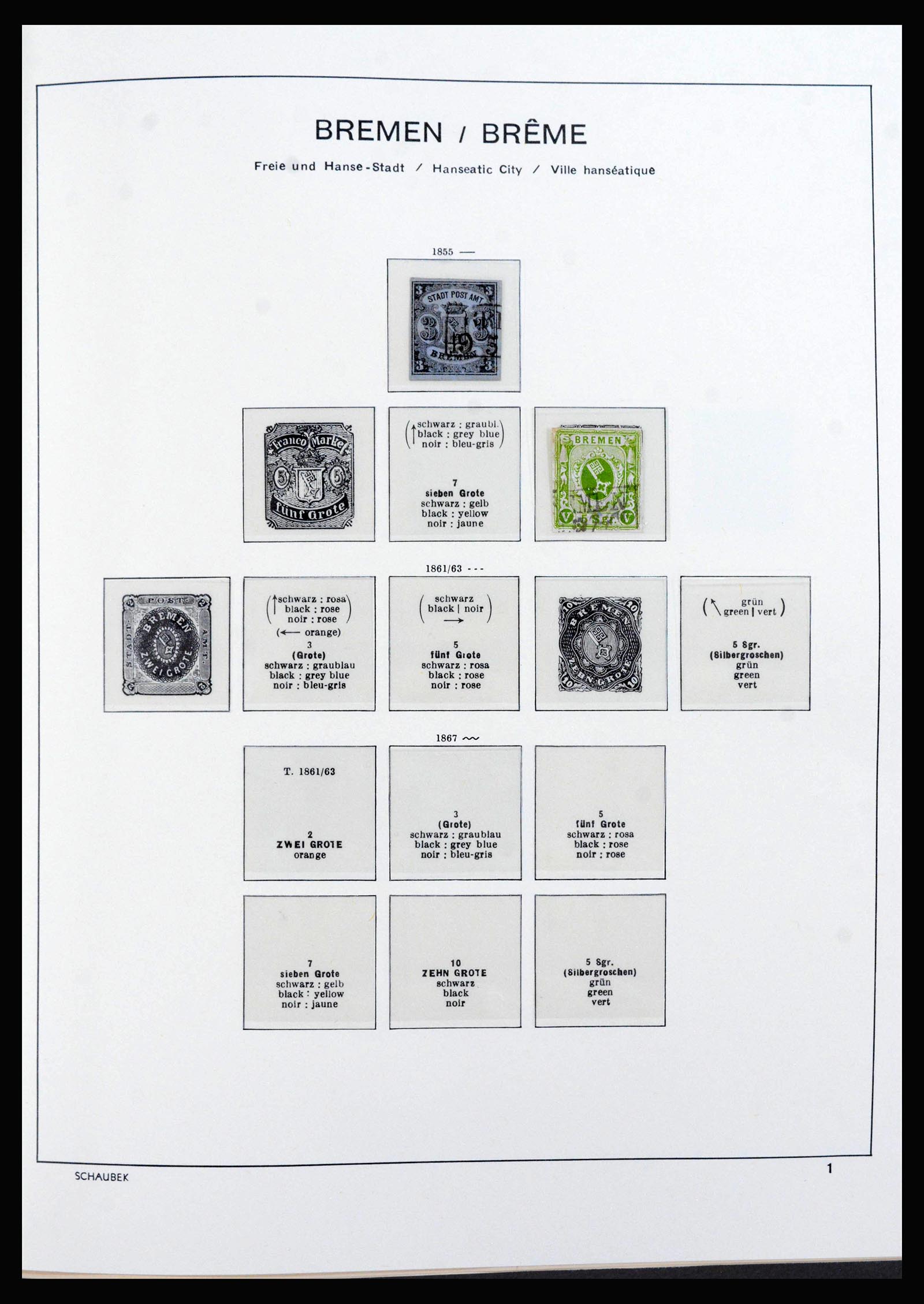 39850 0009 - Stamp collection 39850 Old German State s and territories 1851-1923.
