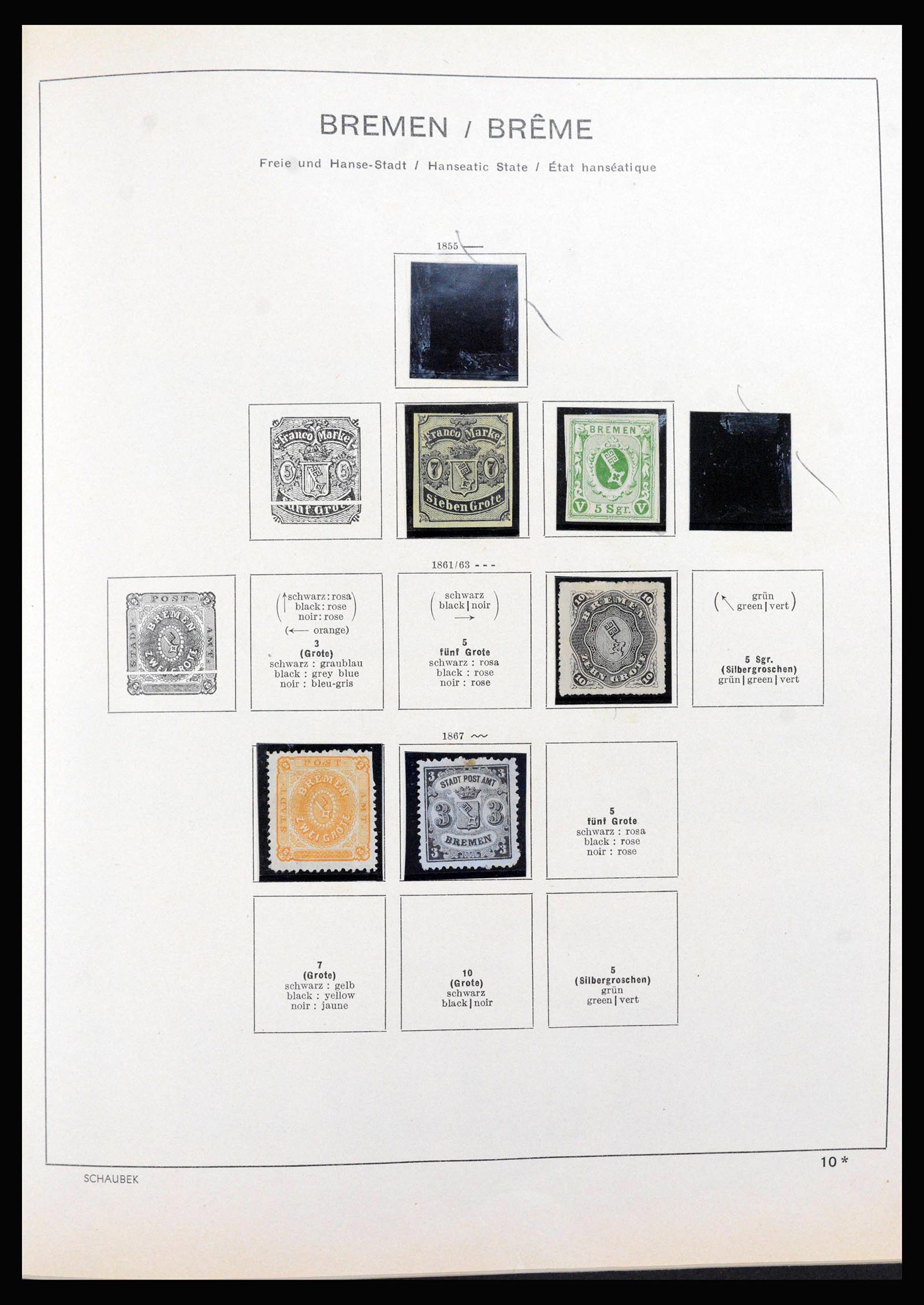 39850 0010 - Stamp collection 39850 Old German State s and territories 1851-1923.