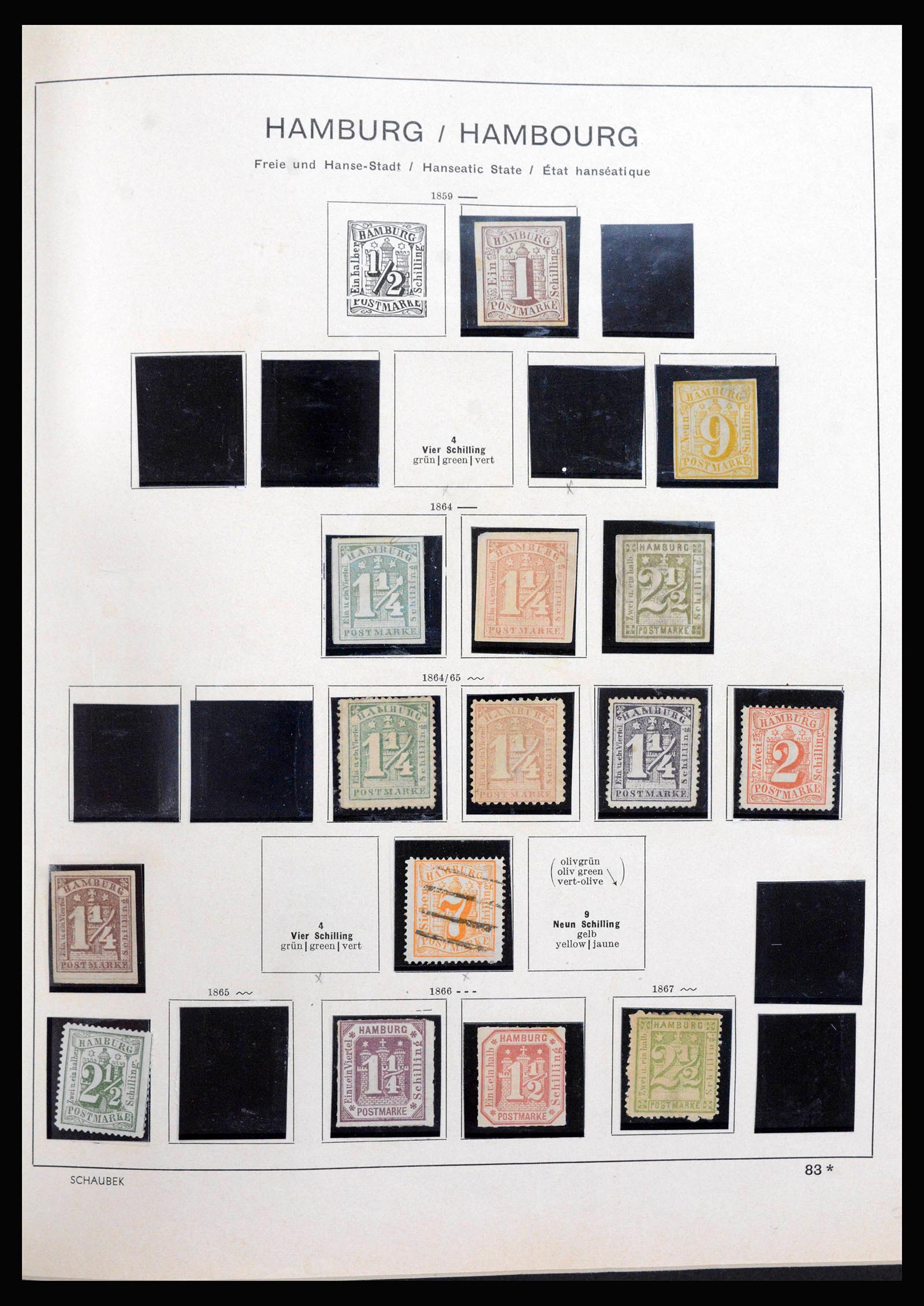 39850 0011 - Stamp collection 39850 Old German State s and territories 1851-1923.