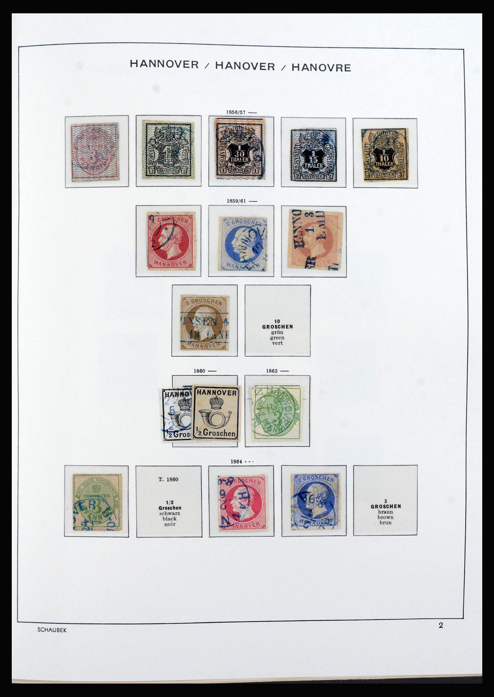 39850 0014 - Stamp collection 39850 Old German State s and territories 1851-1923.