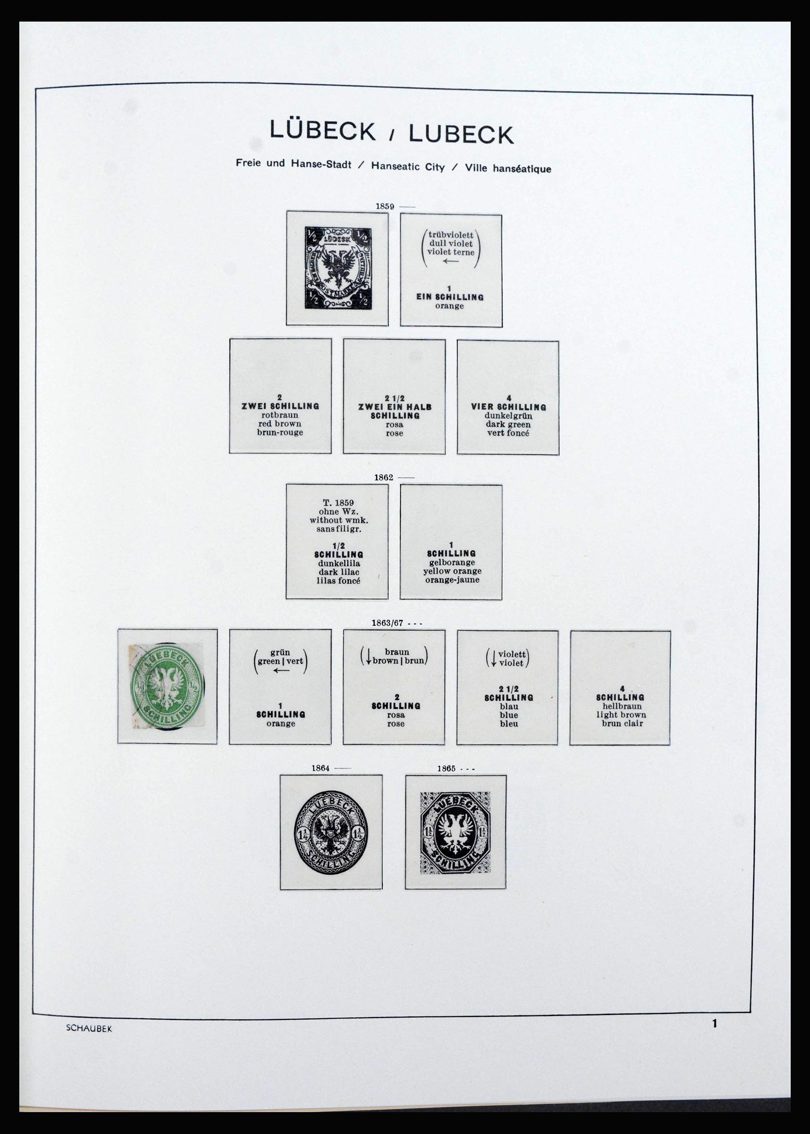 39850 0019 - Stamp collection 39850 Old German State s and territories 1851-1923.