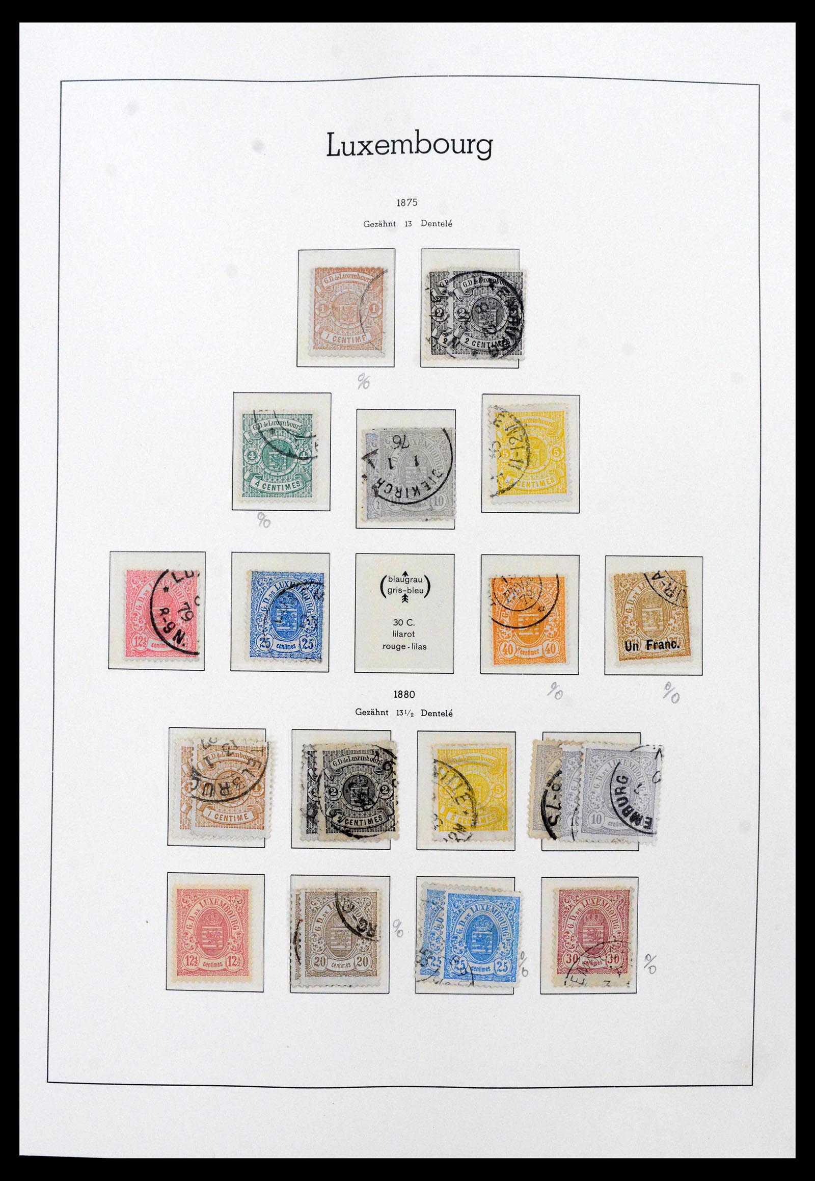 39863 0003 - Postzegelverzameling 39863 Luxemburg 1852-1980.