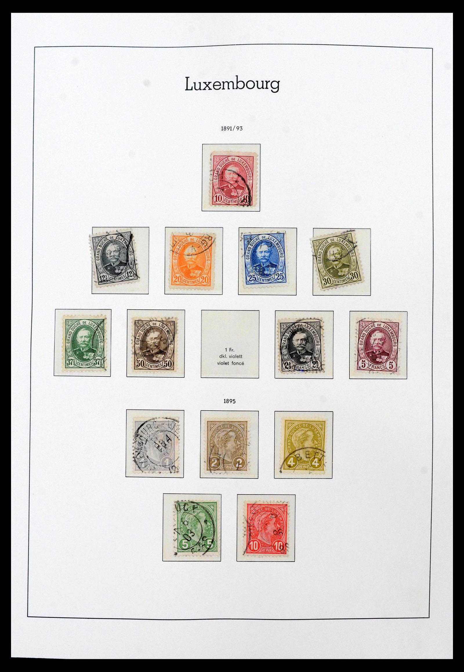 39863 0005 - Postzegelverzameling 39863 Luxemburg 1852-1980.
