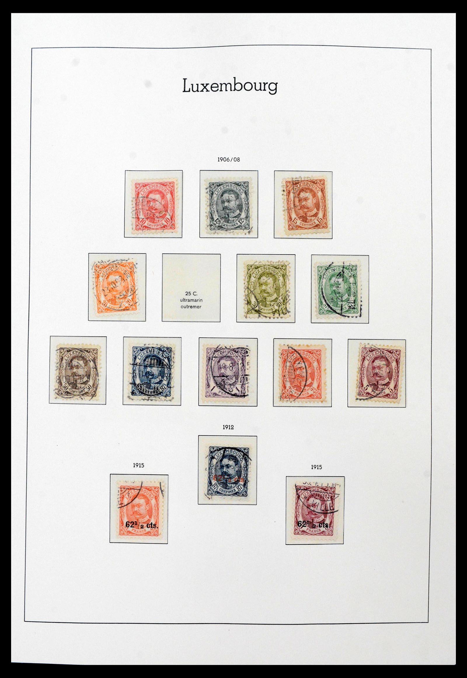 39863 0006 - Postzegelverzameling 39863 Luxemburg 1852-1980.