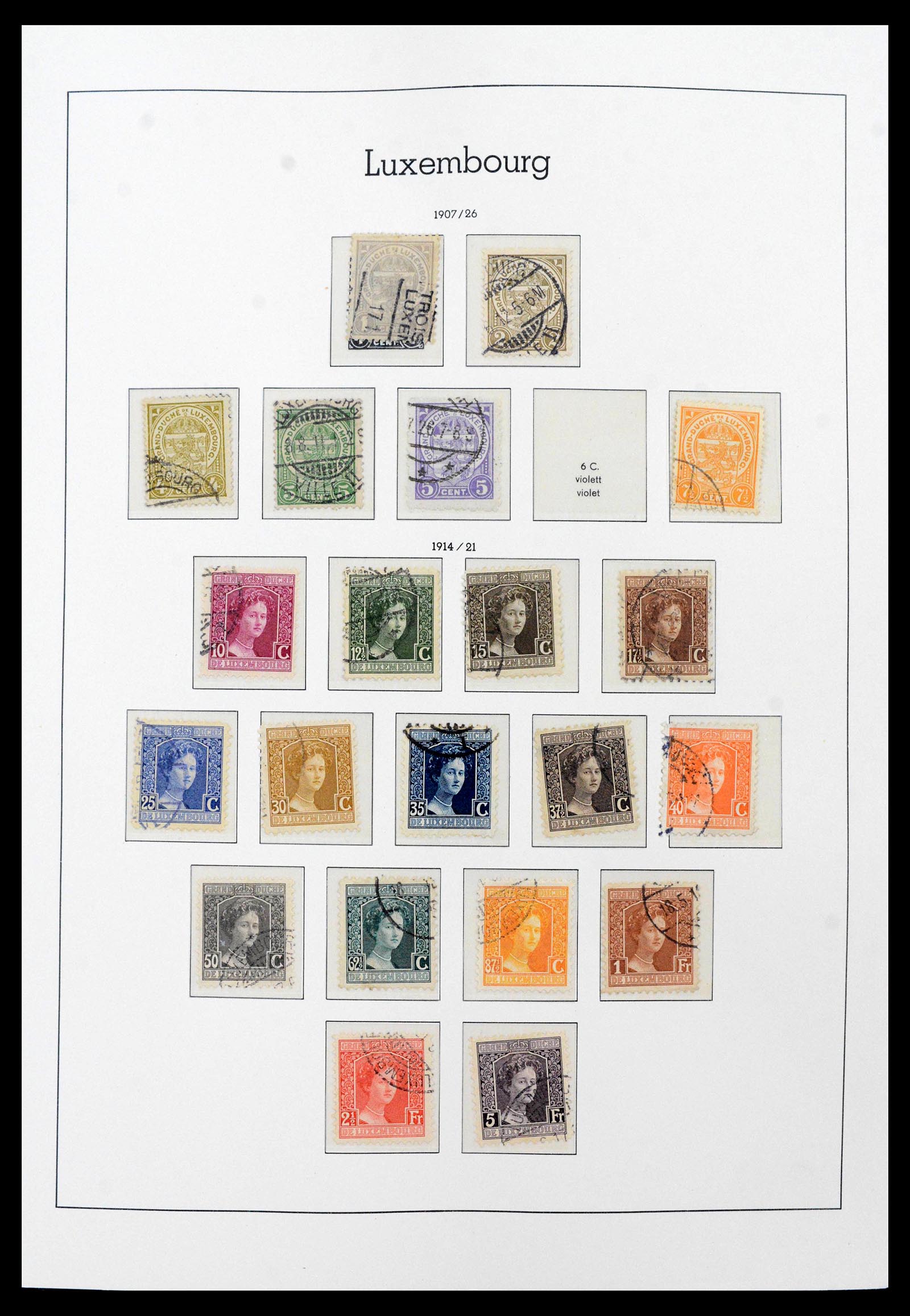 39863 0007 - Postzegelverzameling 39863 Luxemburg 1852-1980.