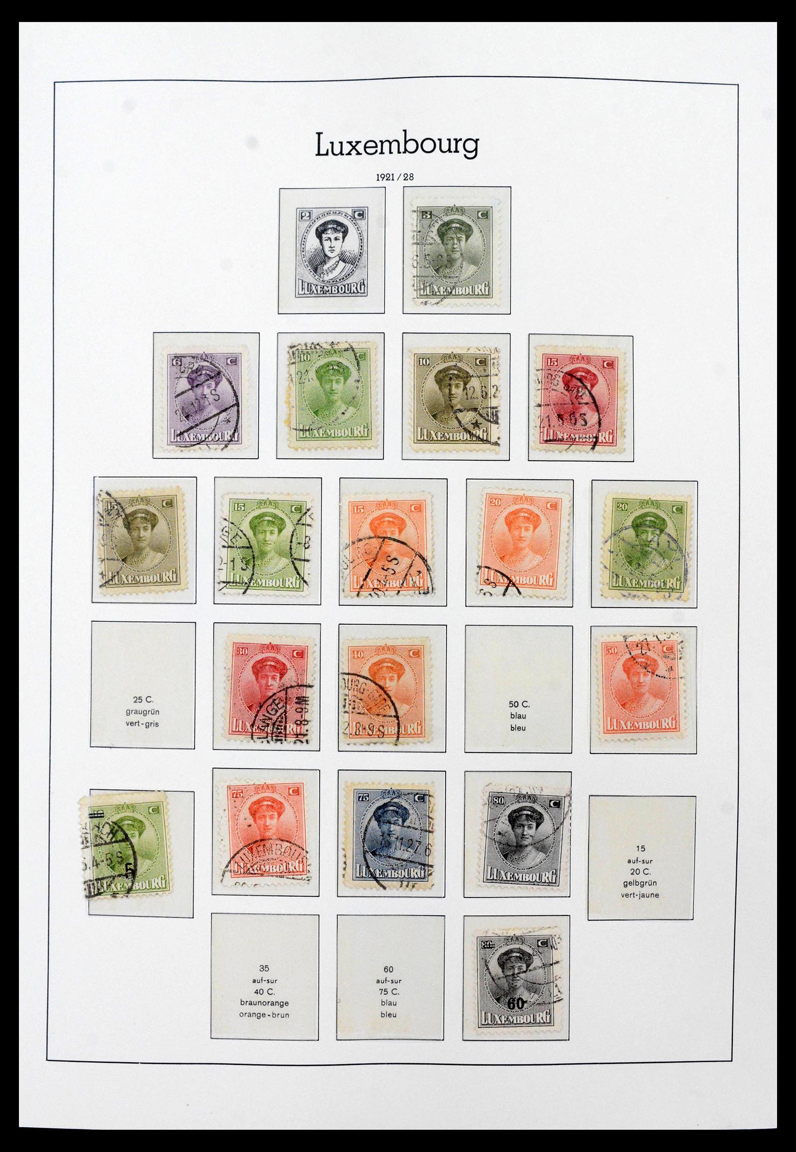 39863 0009 - Postzegelverzameling 39863 Luxemburg 1852-1980.