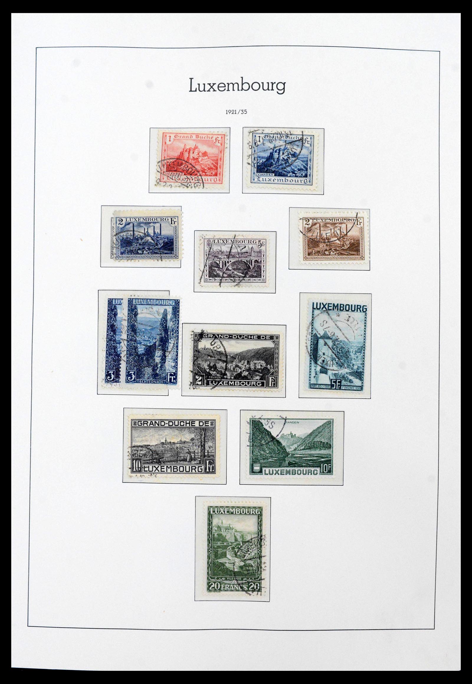 39863 0010 - Postzegelverzameling 39863 Luxemburg 1852-1980.